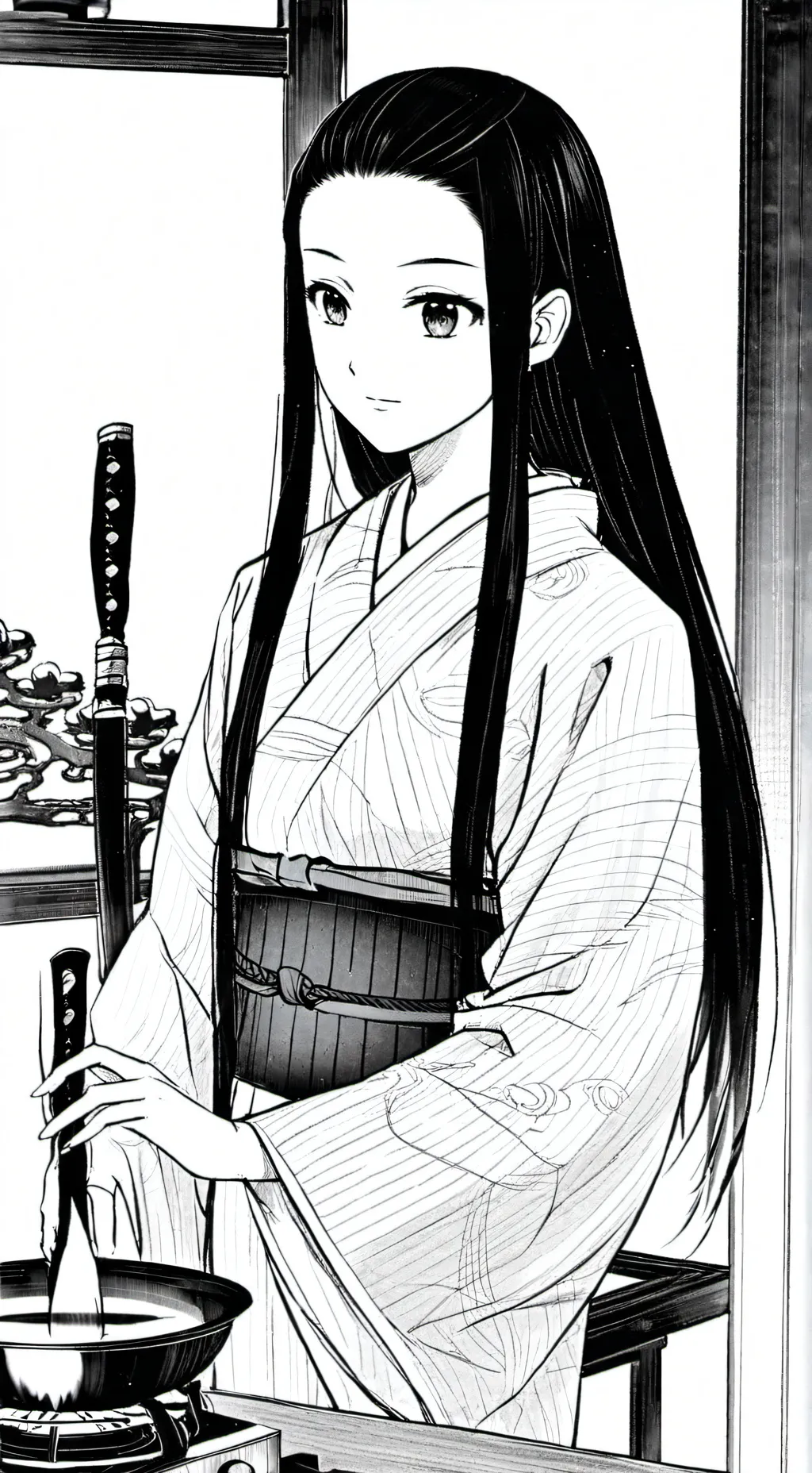 ai character: kny new hashira  background