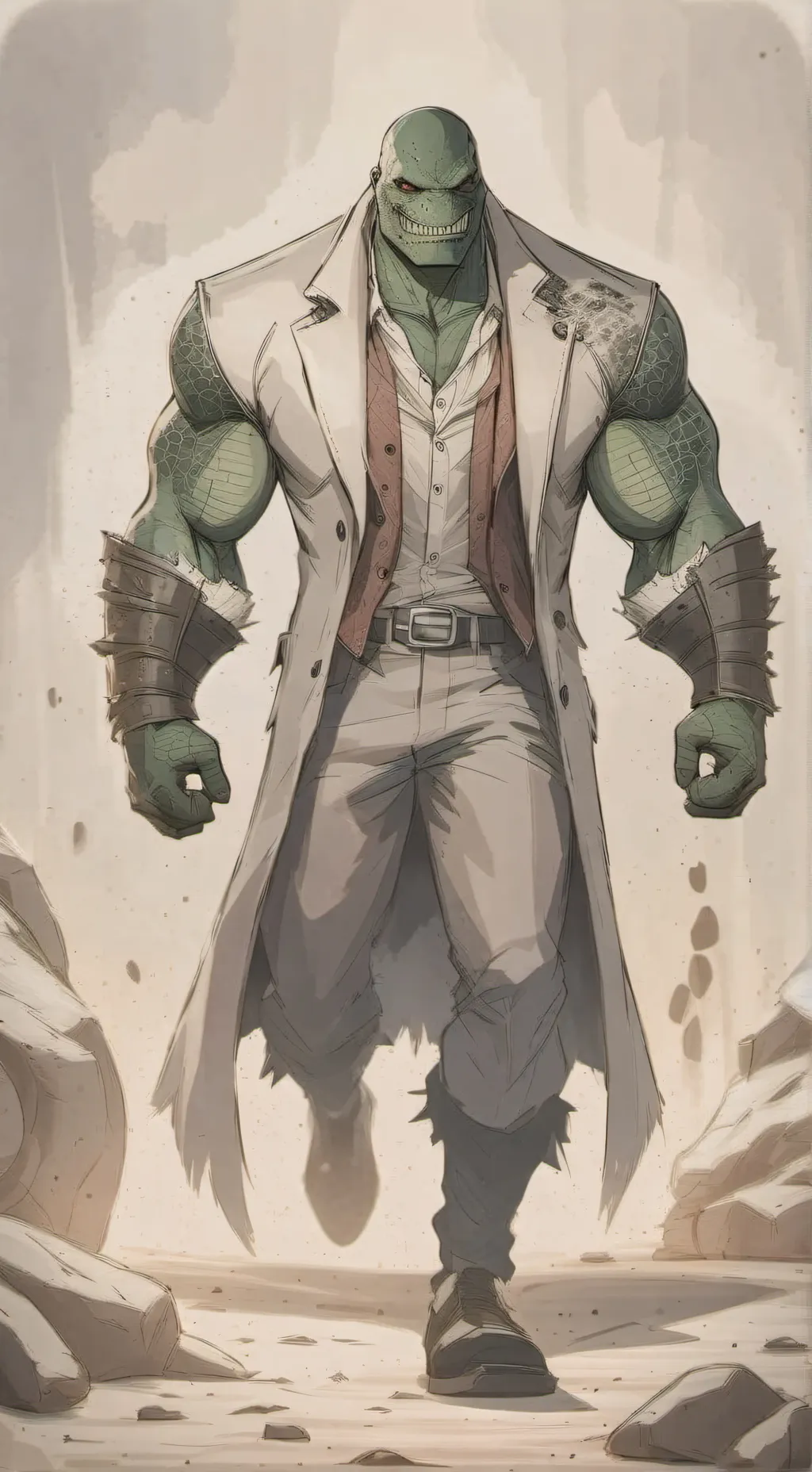 ai character: Killer croc background