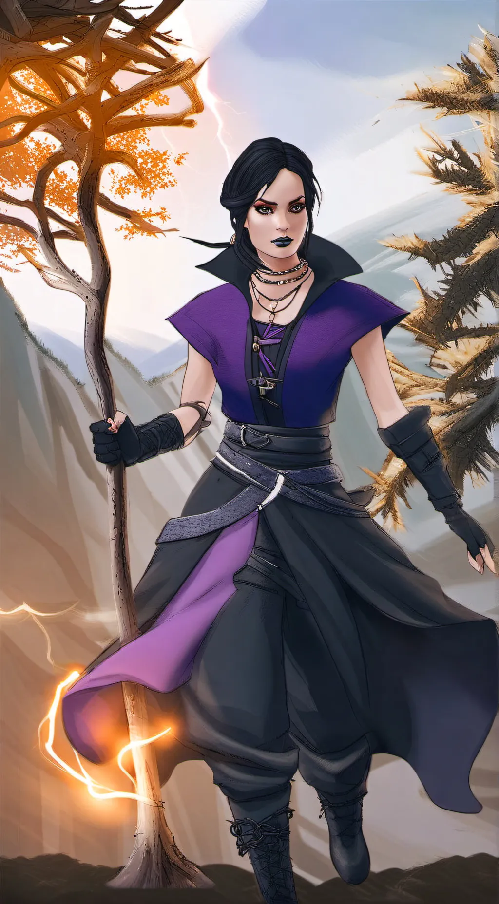 ai character: Morrigan  background