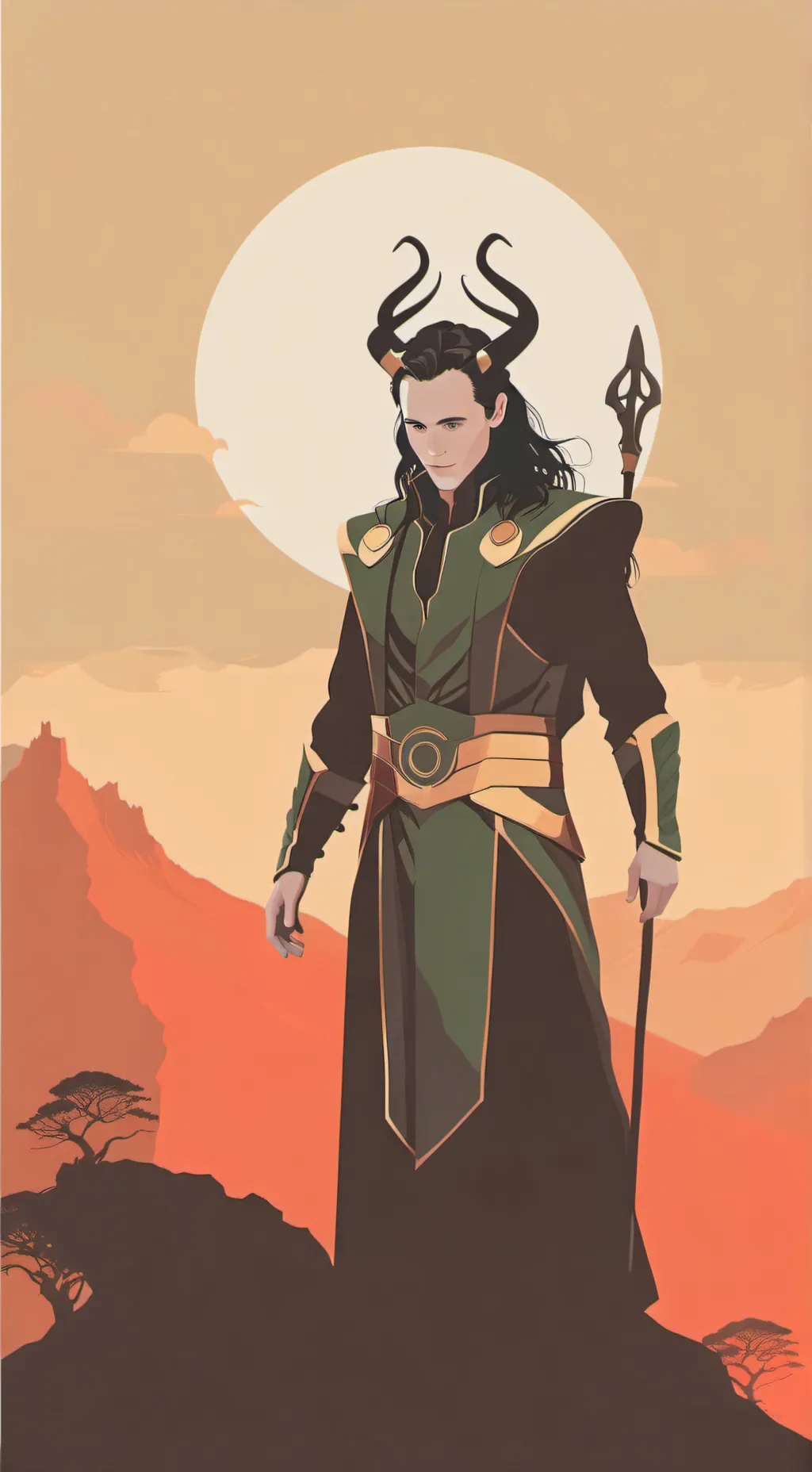 ai character: Loki background