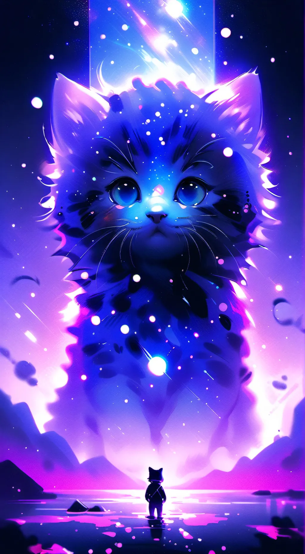 ai character: dumb Kitten background
