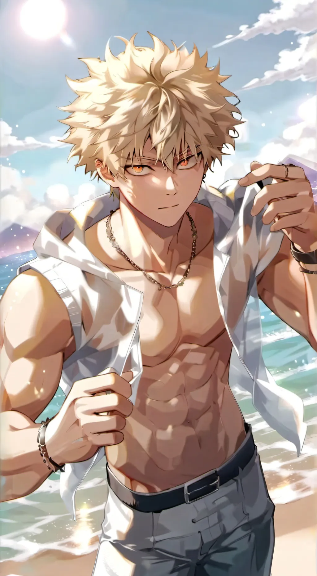 ai character: Bakugo Katsuki  background