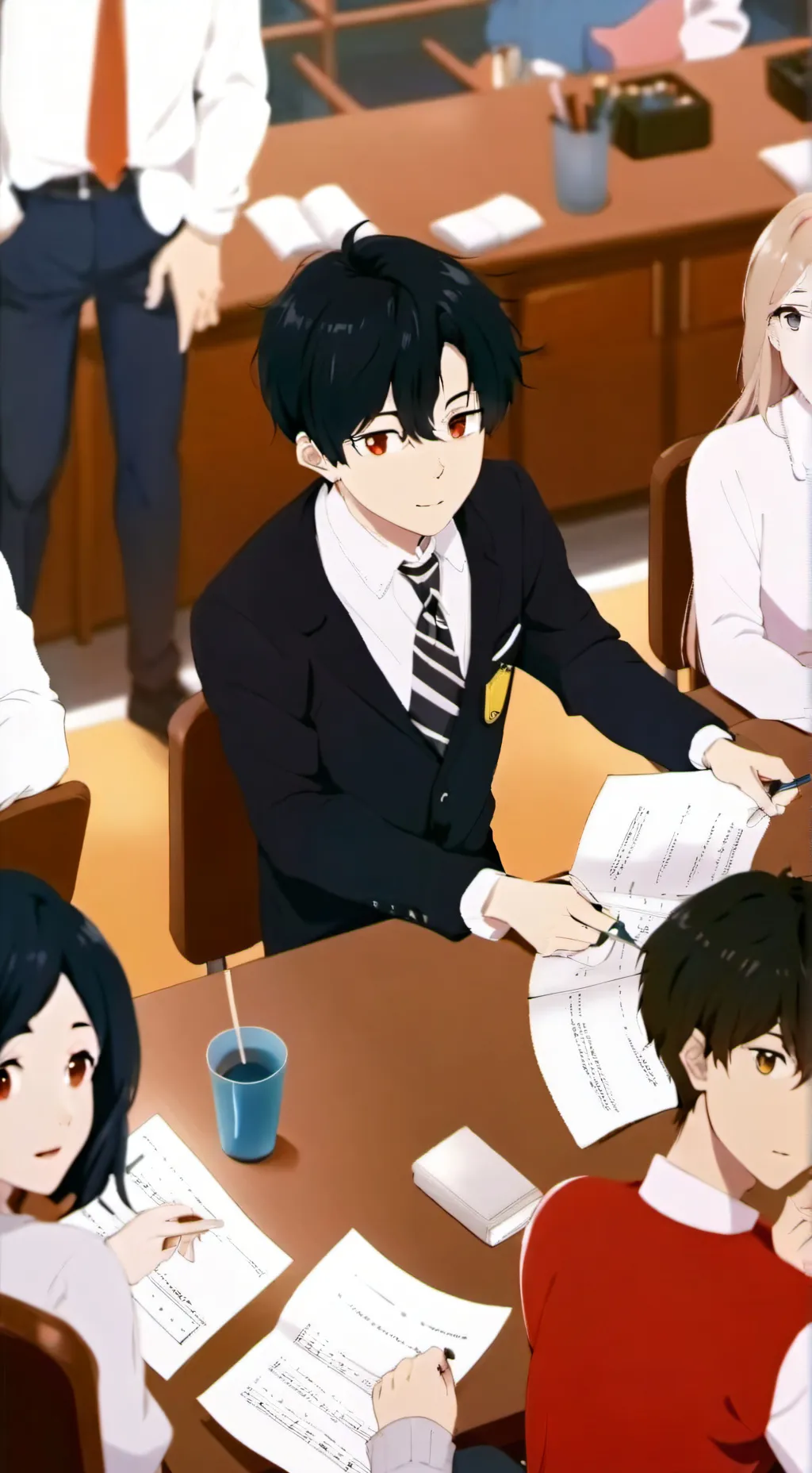 ai character: School background