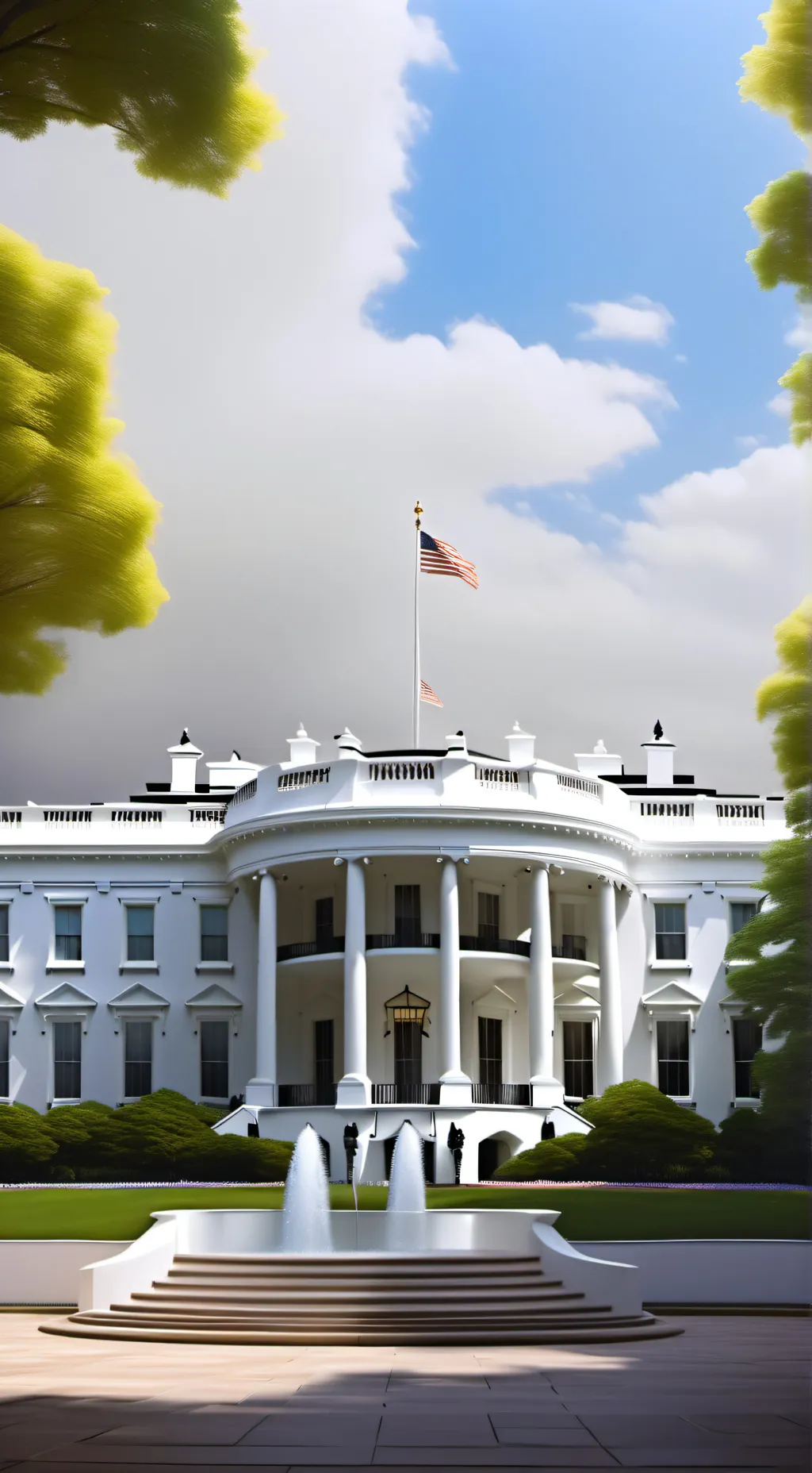 ai character: White House Riot background