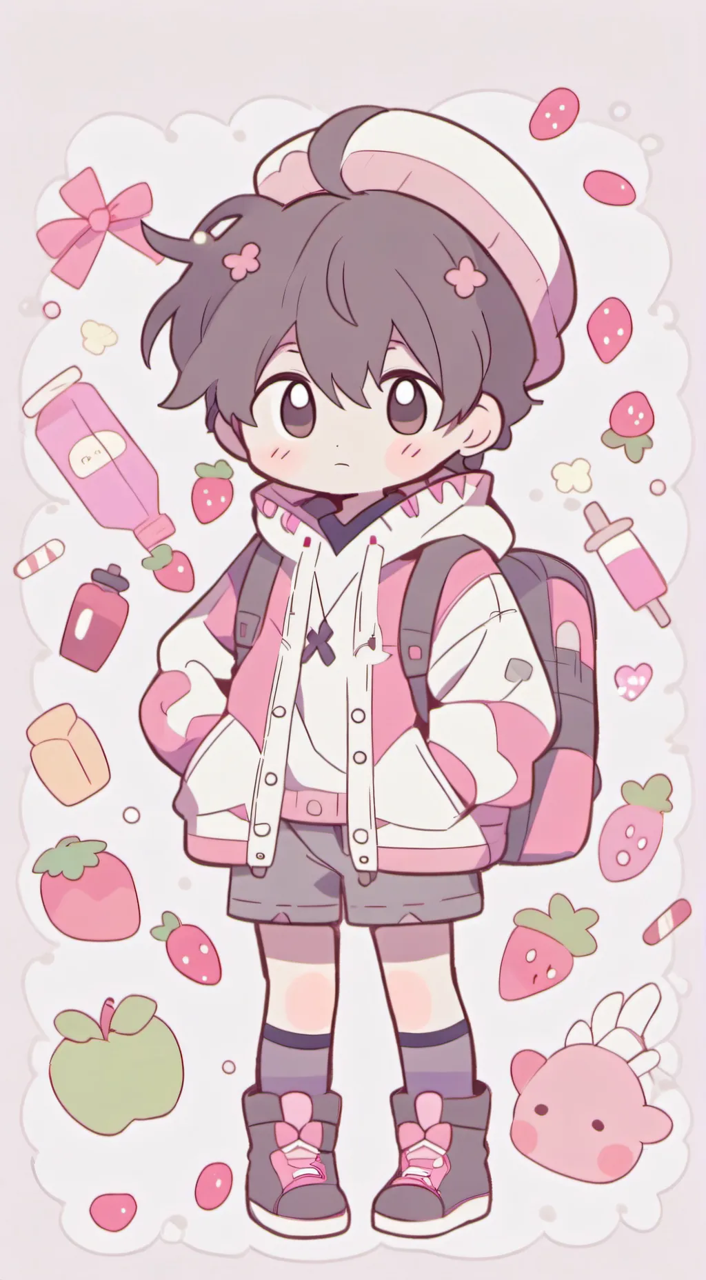 ai character: ➴𝔾𝕠𝕛𝕠🤞 background
