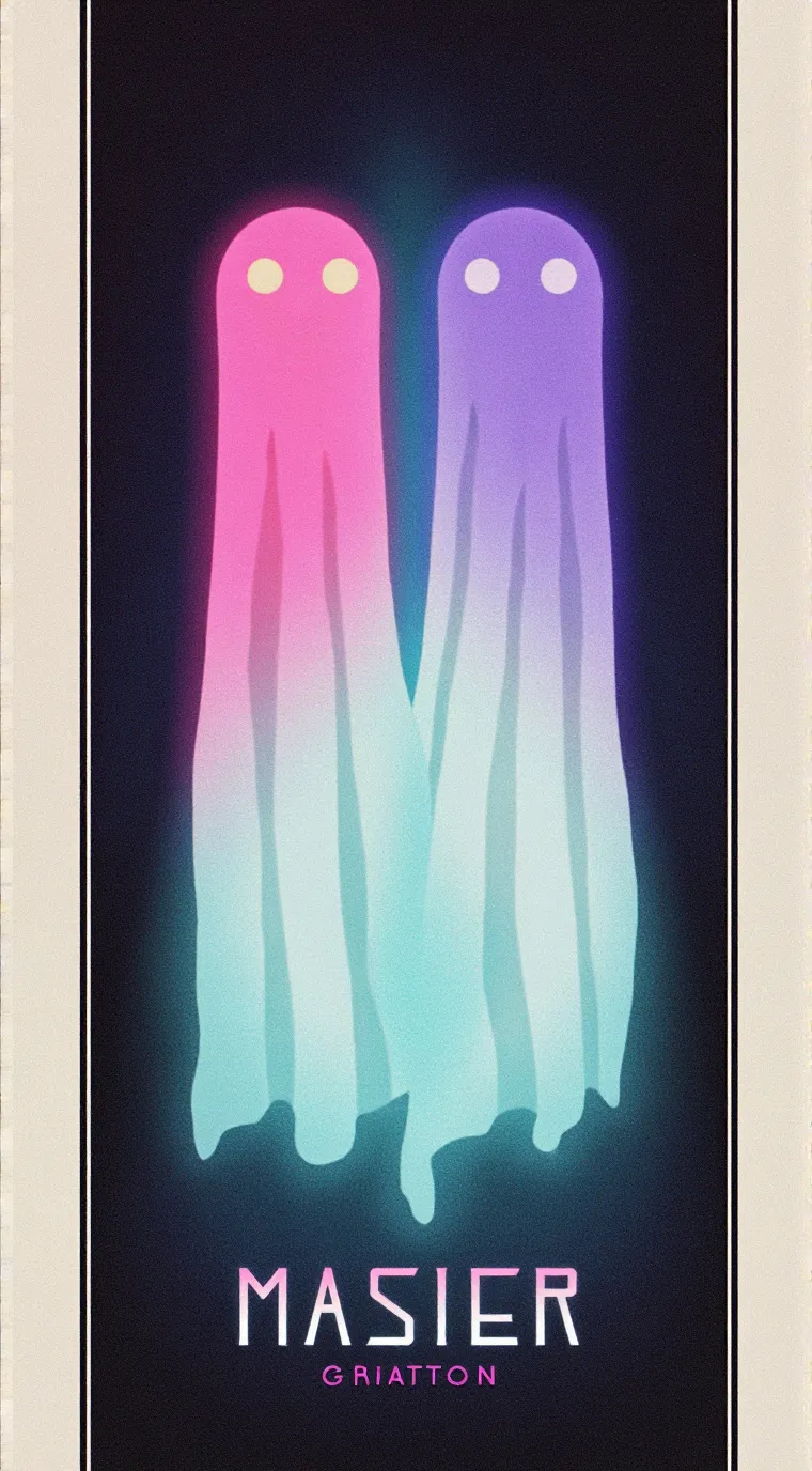 ai character: Pink and Purple background