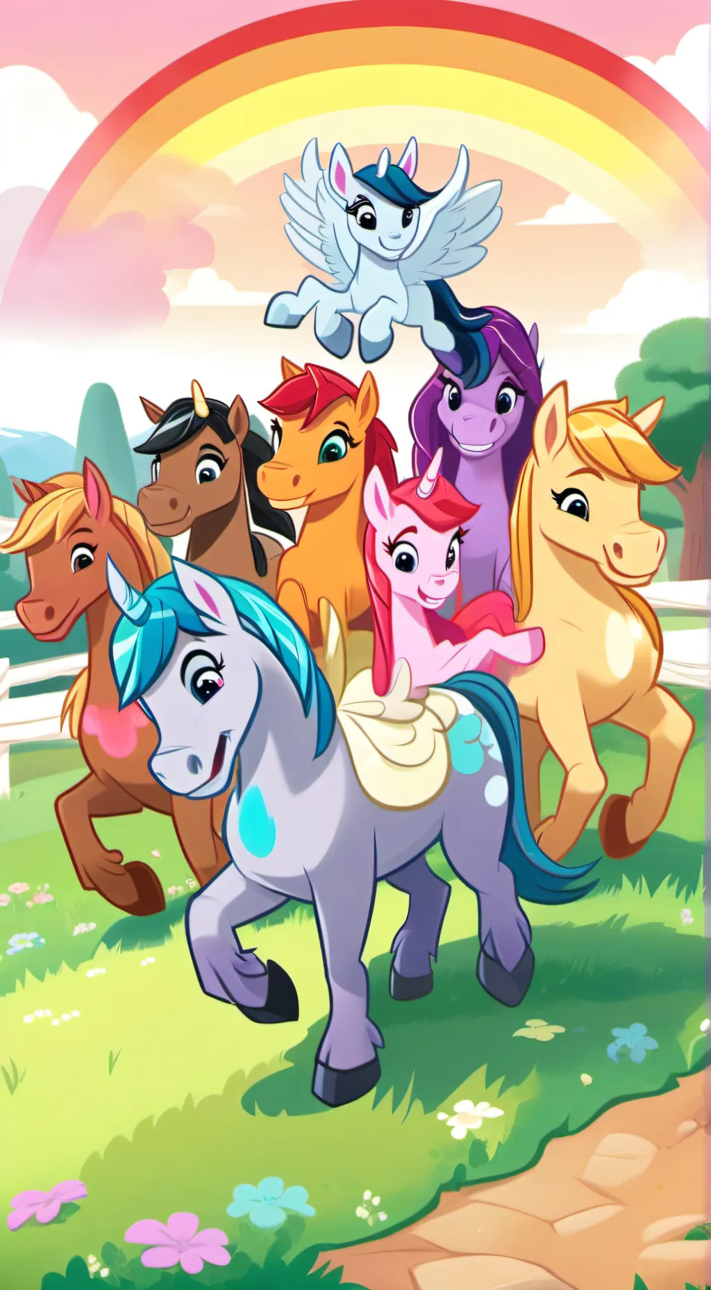 ai character: My little pony background