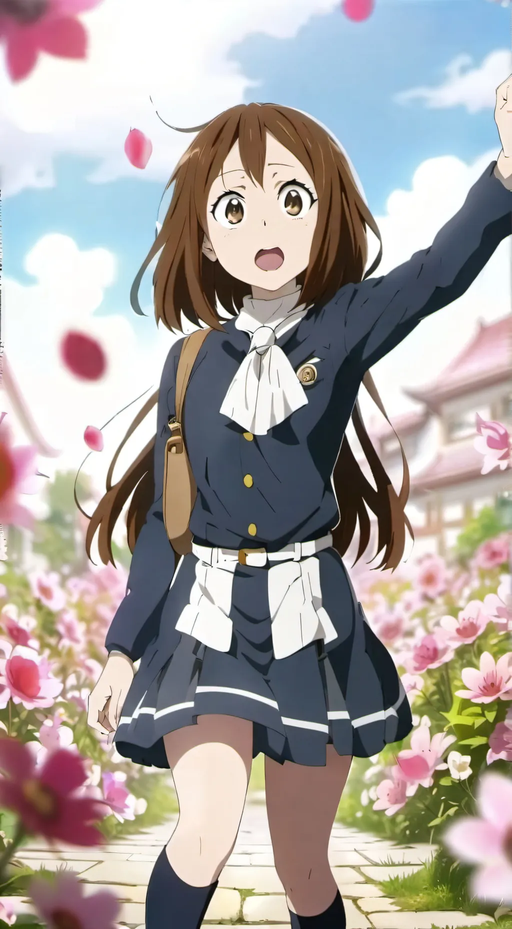 ai character: ochaco uraraka background