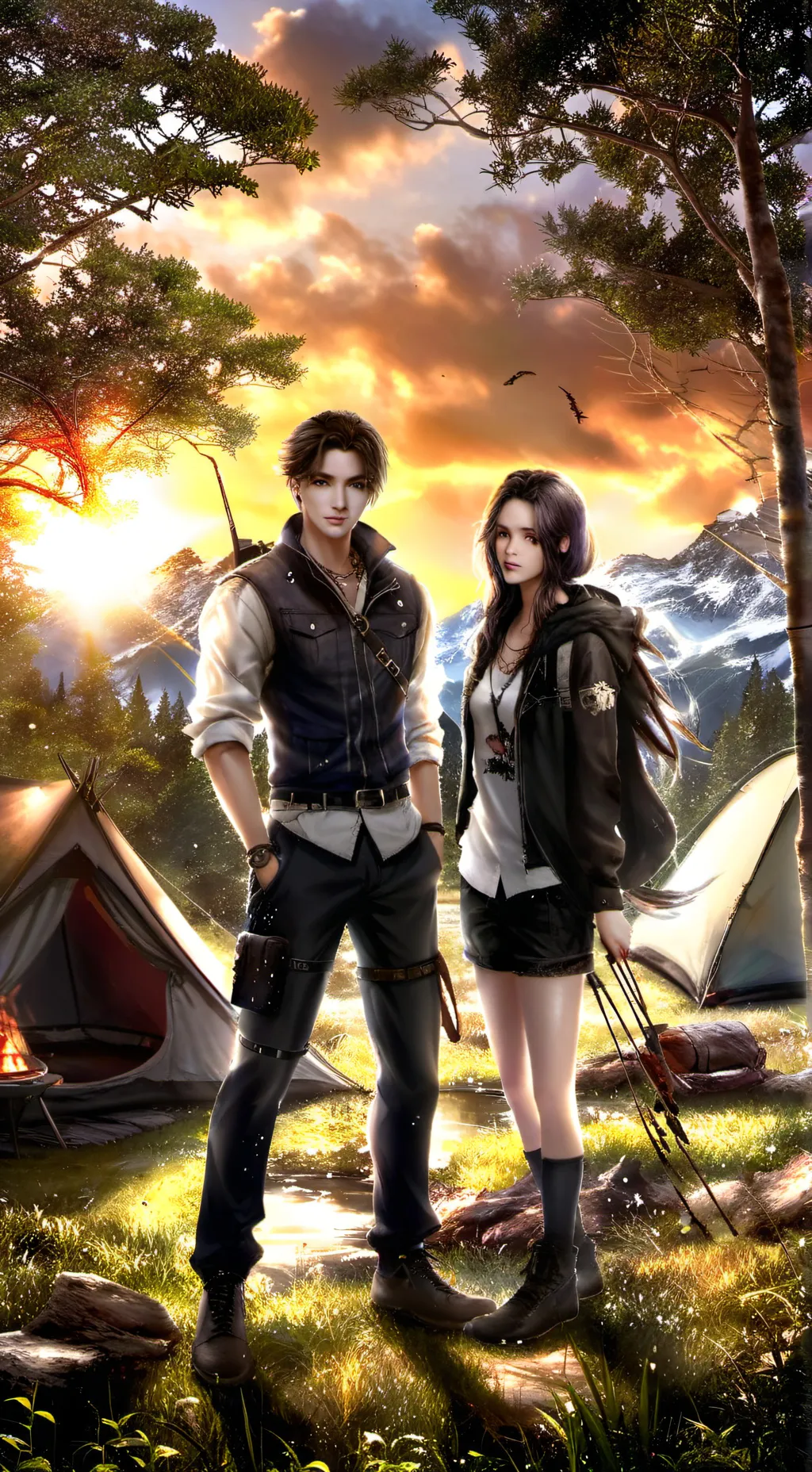 ai character: 🏹 Surviving Love 💕 background