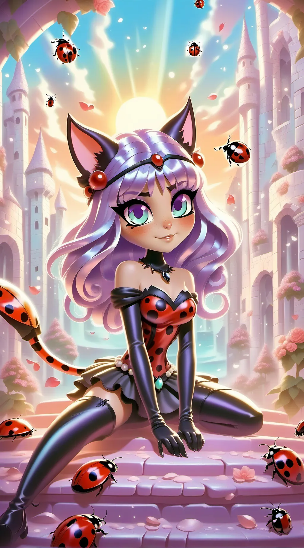ai character: diosa demonio  background