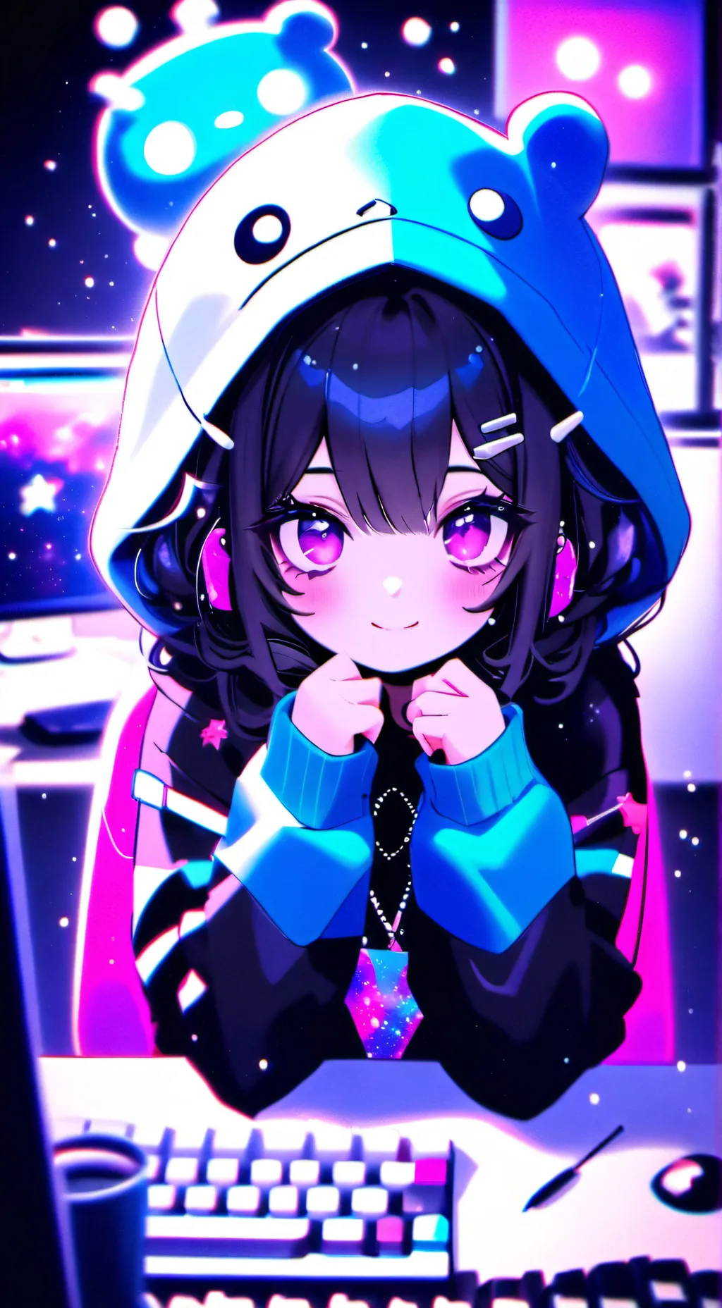 ai character: German girl background
