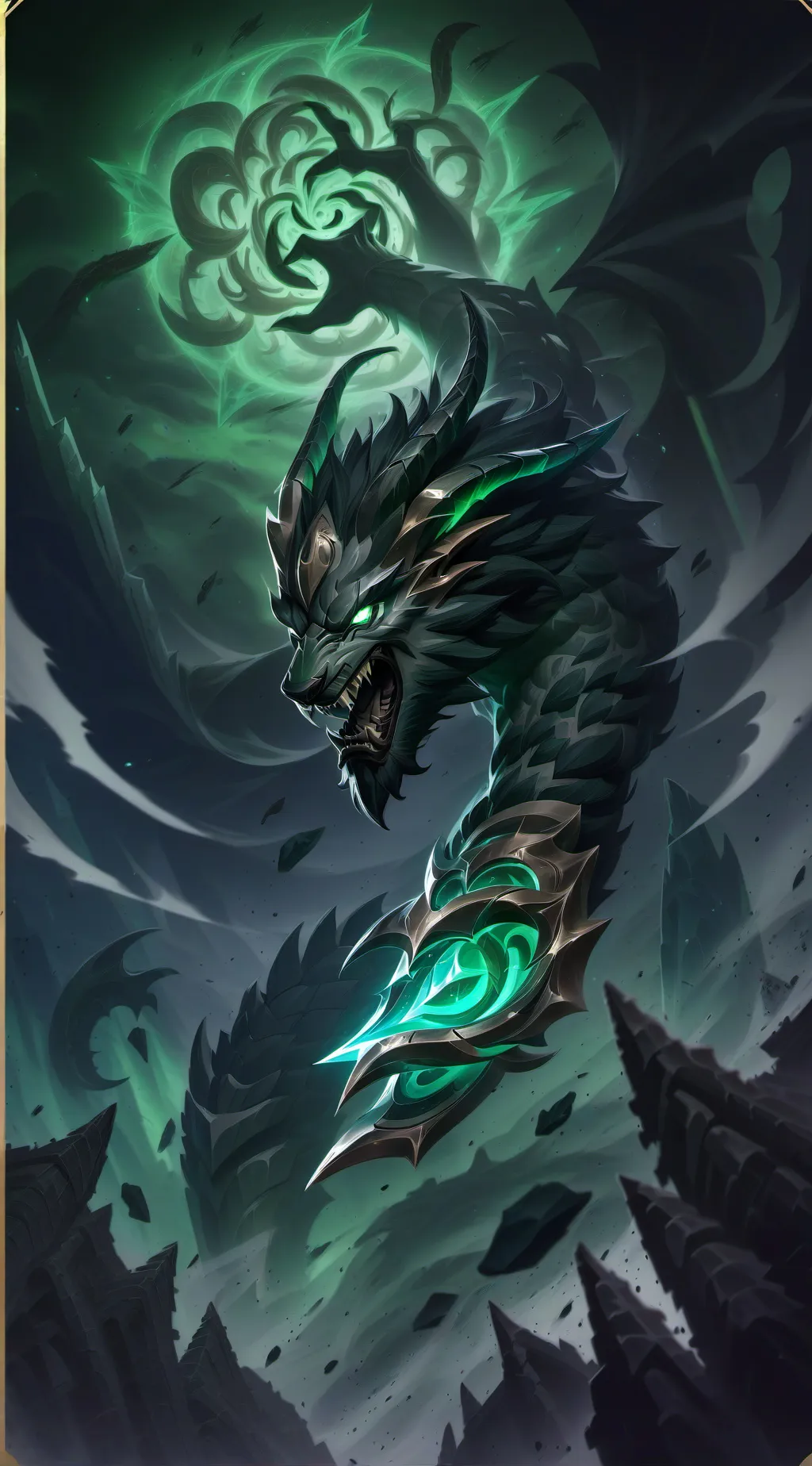 ai character: Land background