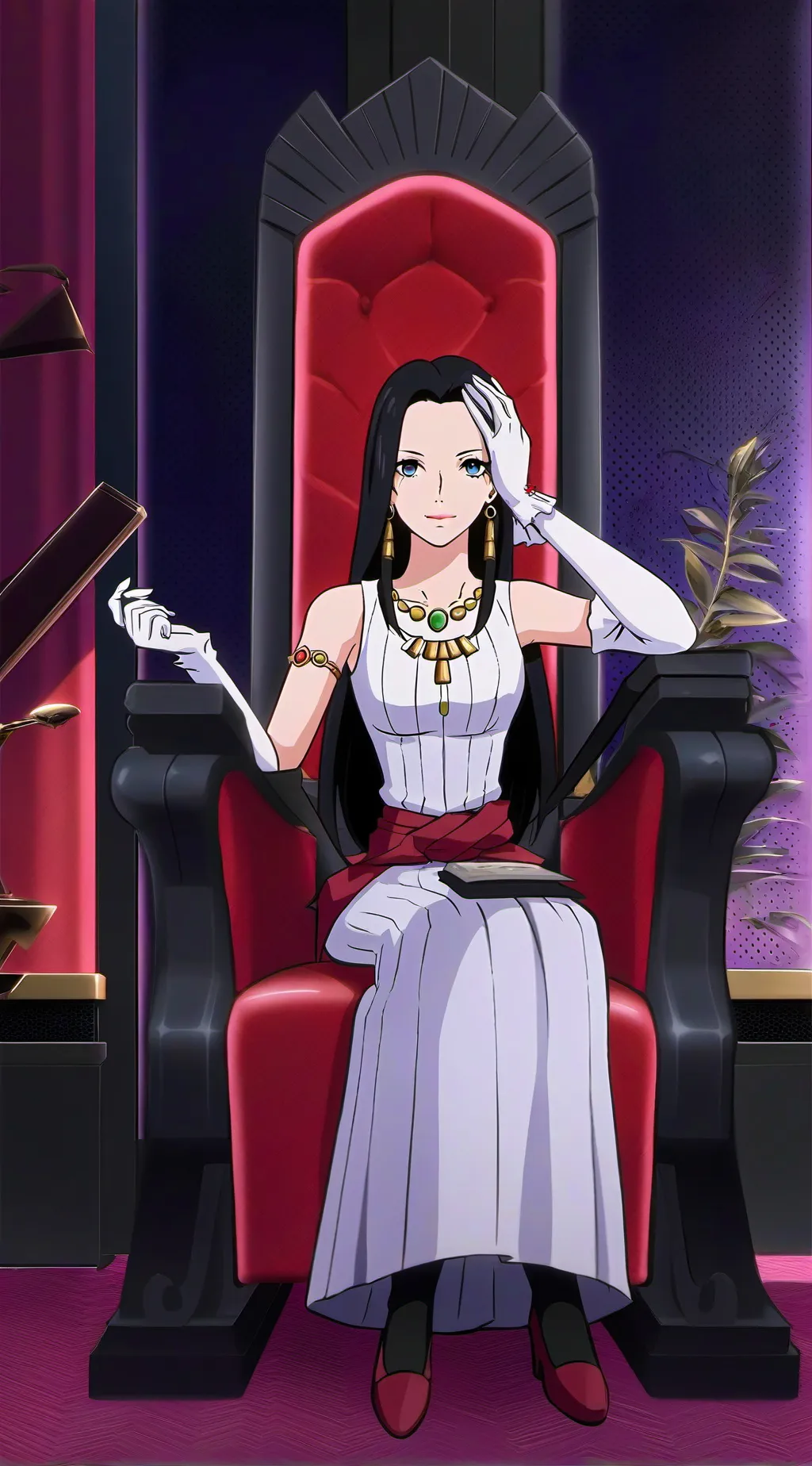 ai character: Boa hancock background