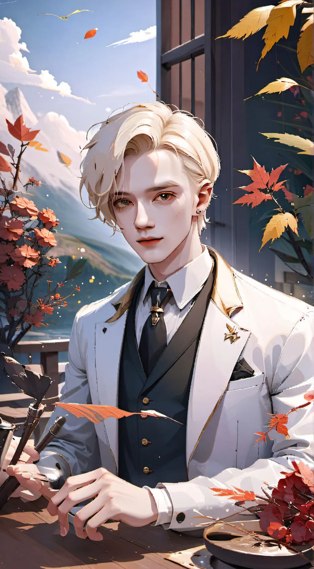 ai character: Draco malfoy  background
