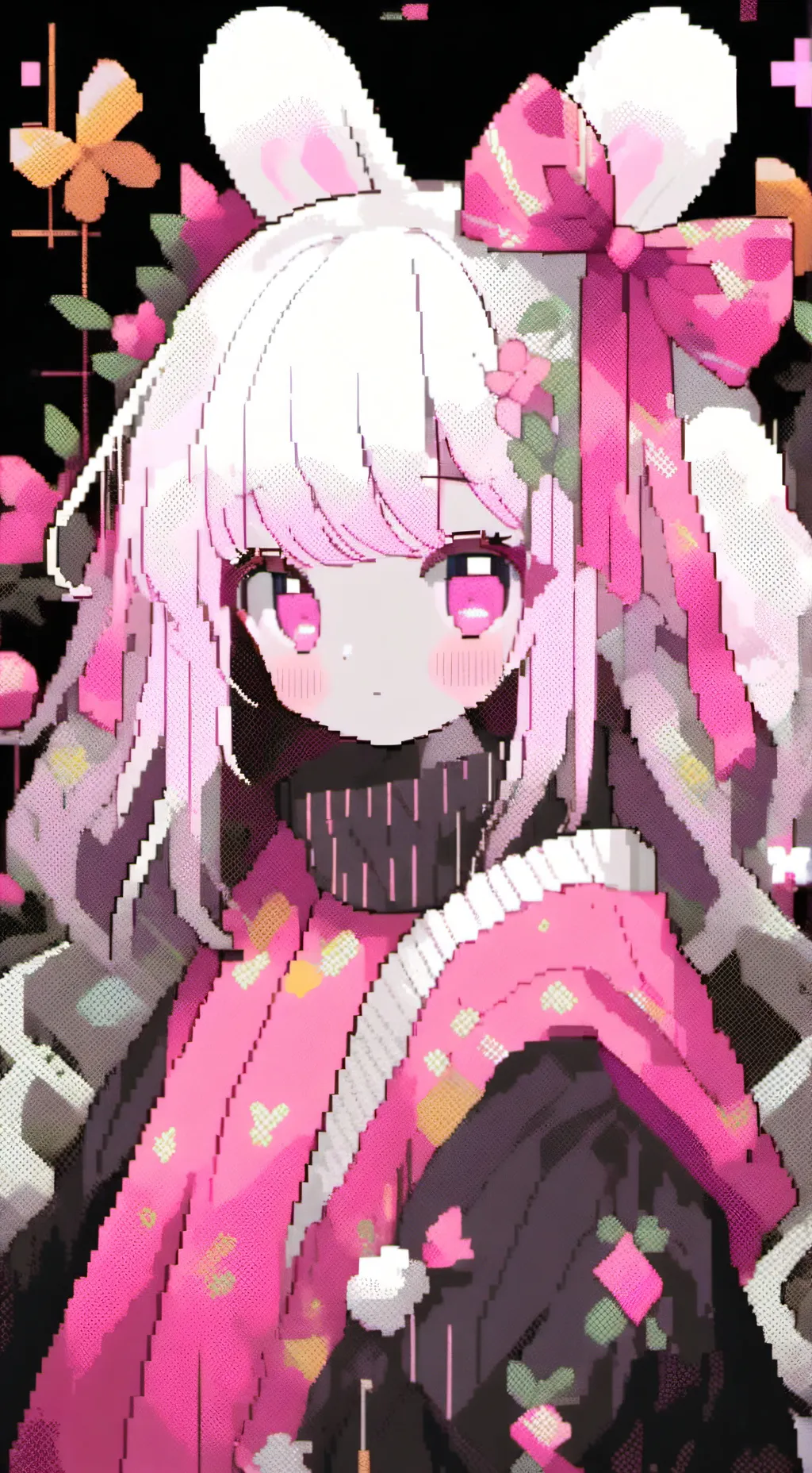 ai character: Pinky sprunki. background