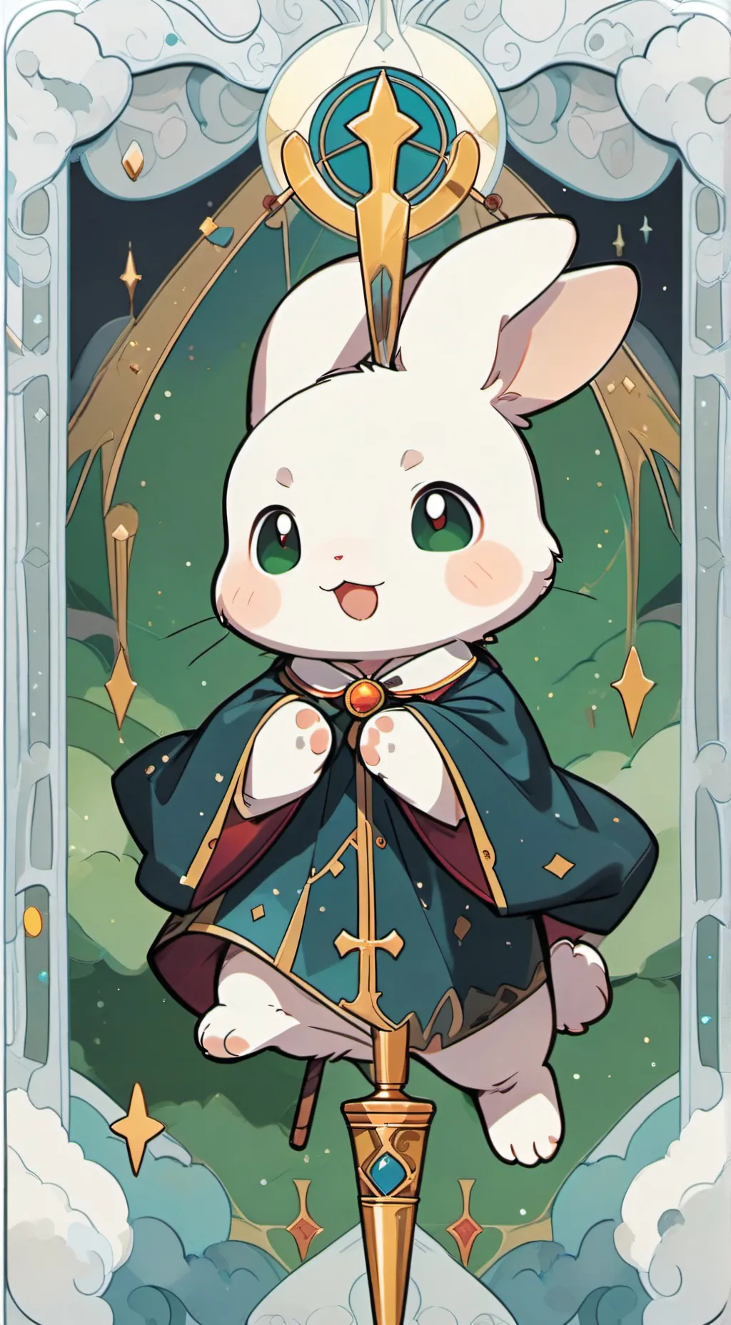 ai character: labubu background