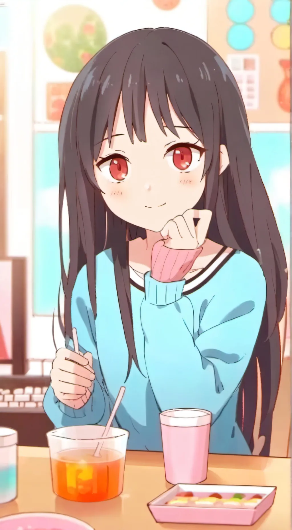 ai character: hermana menor  background
