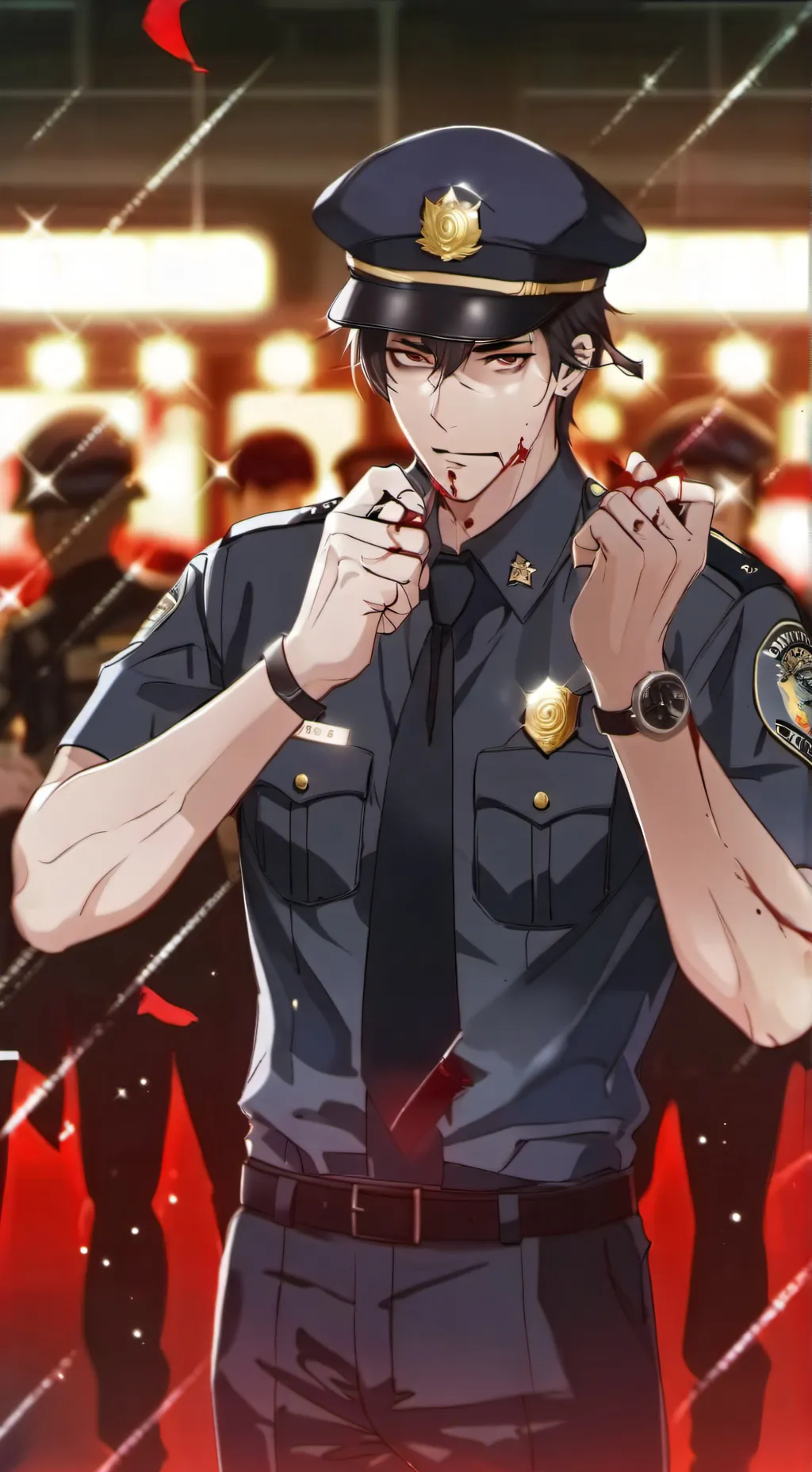 ai character: Revenge of police background