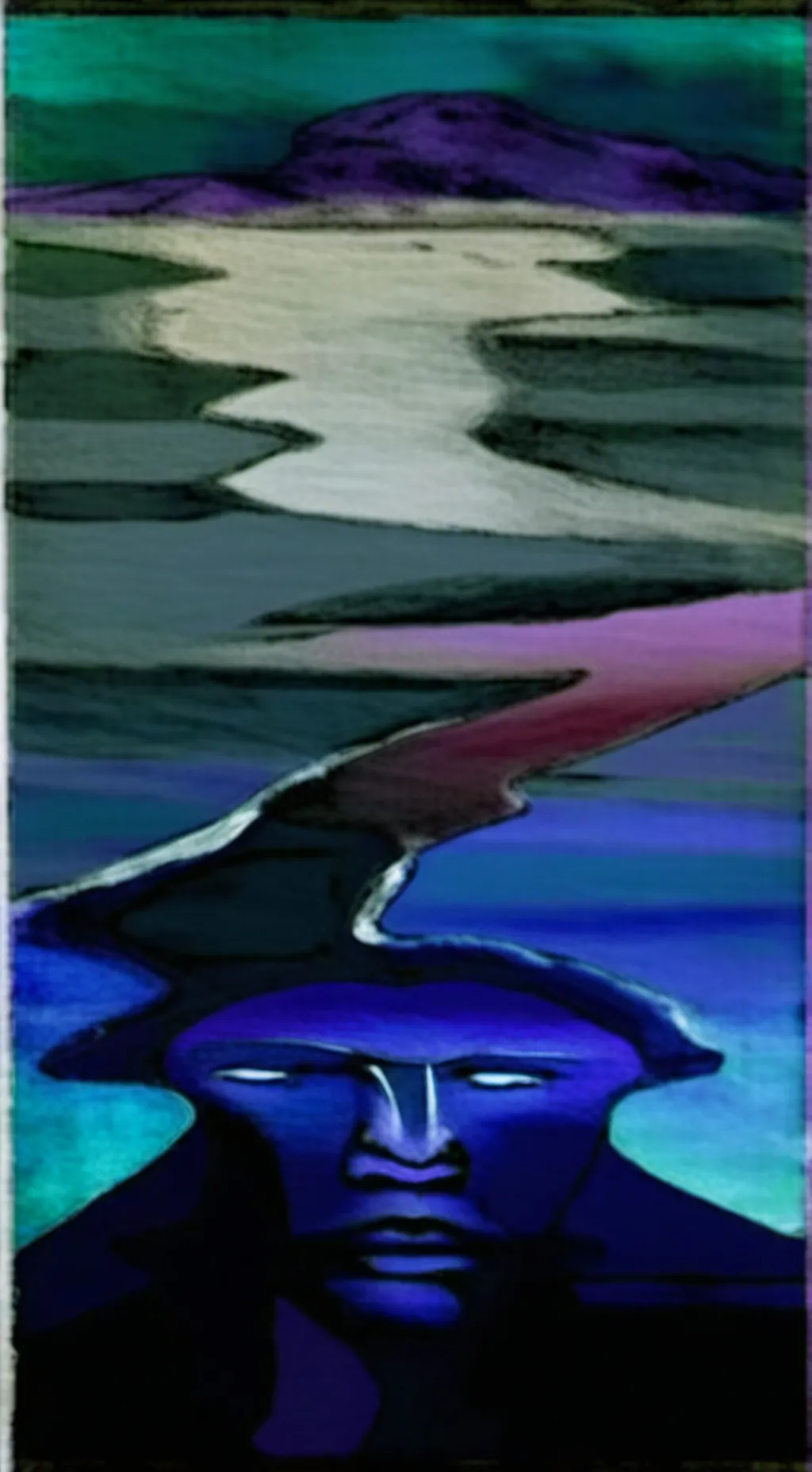 ai character: Glitched one  background