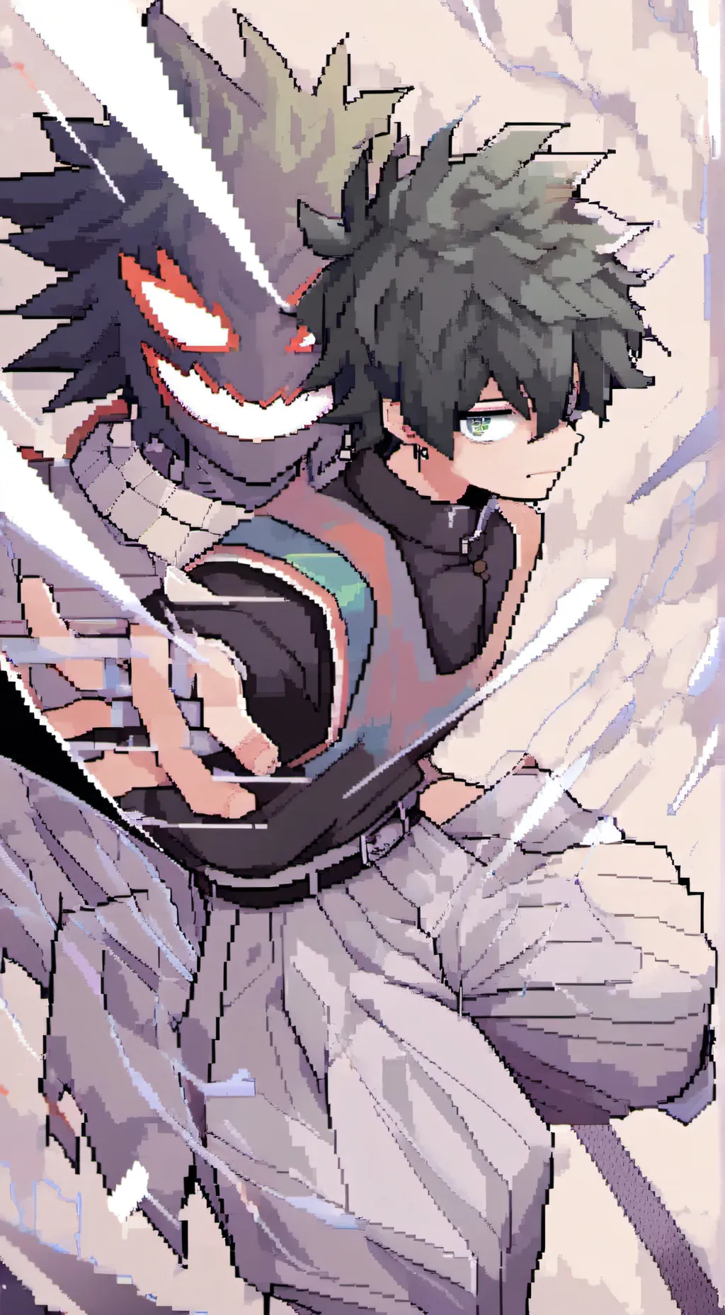ai character: mha fight background