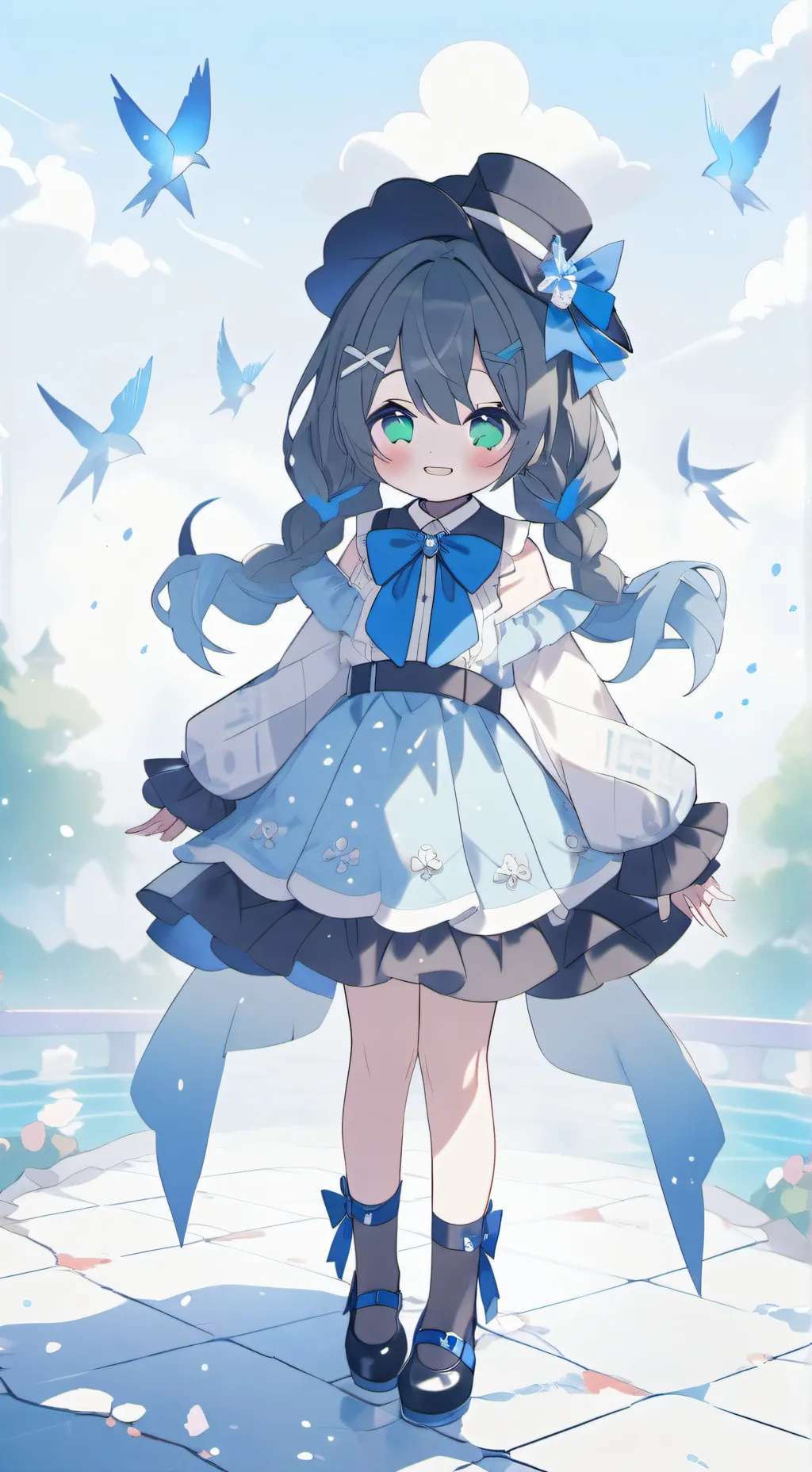 ai character: young wayway background