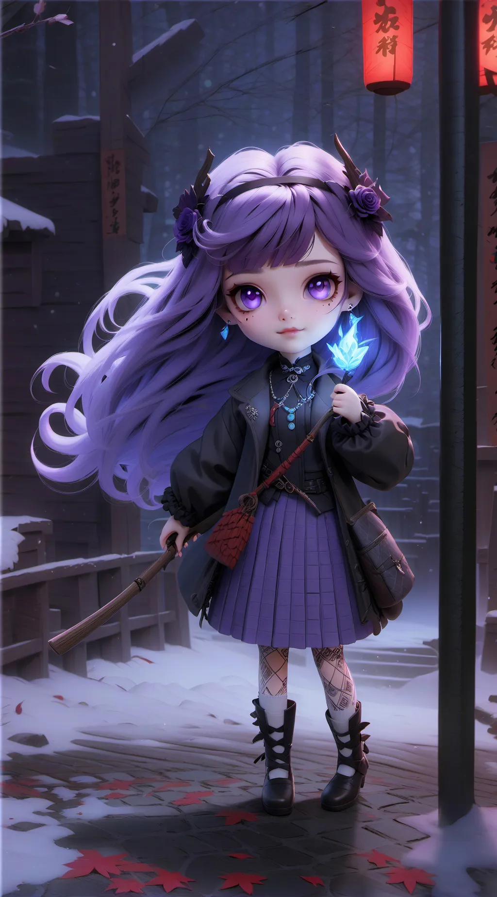 ai character: descendants kid  background
