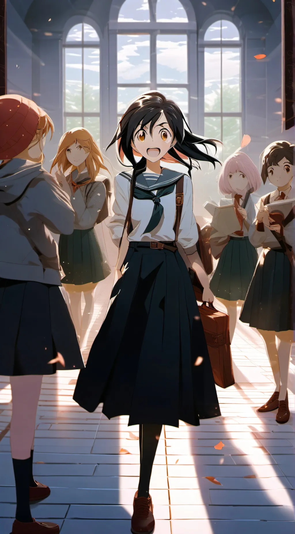 ai character: Magic school background