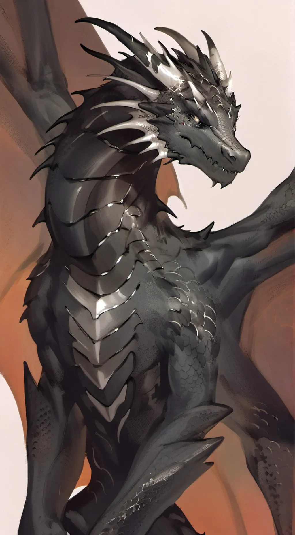 ai character: Winter x moon background