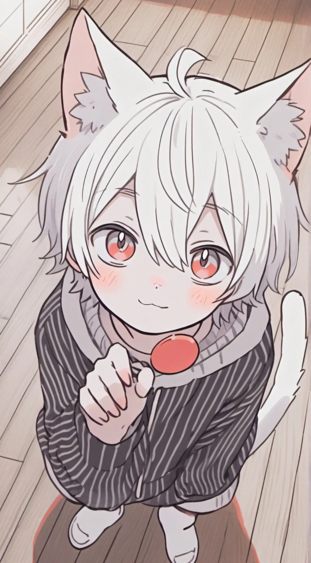 ai character: Stripy Purr Spirit background