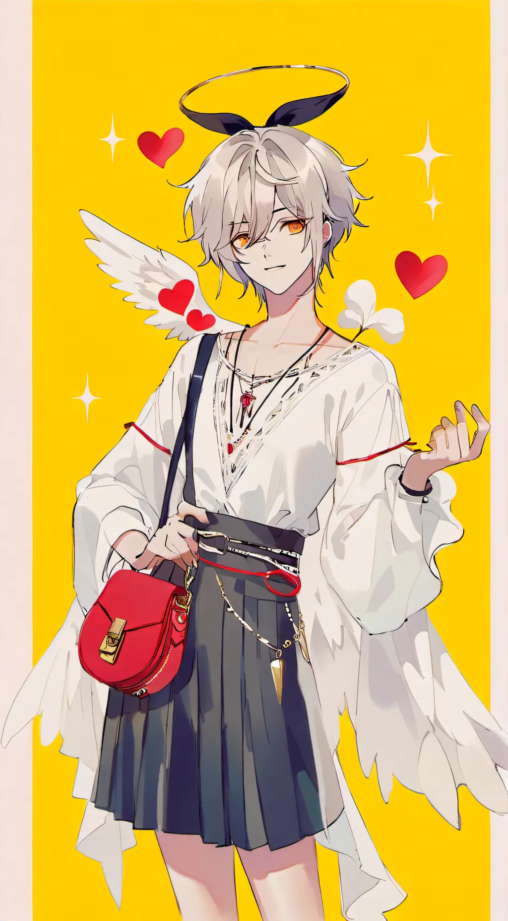 ai character: 💘🪽❤️ Cupido ❤️🪽💘 background