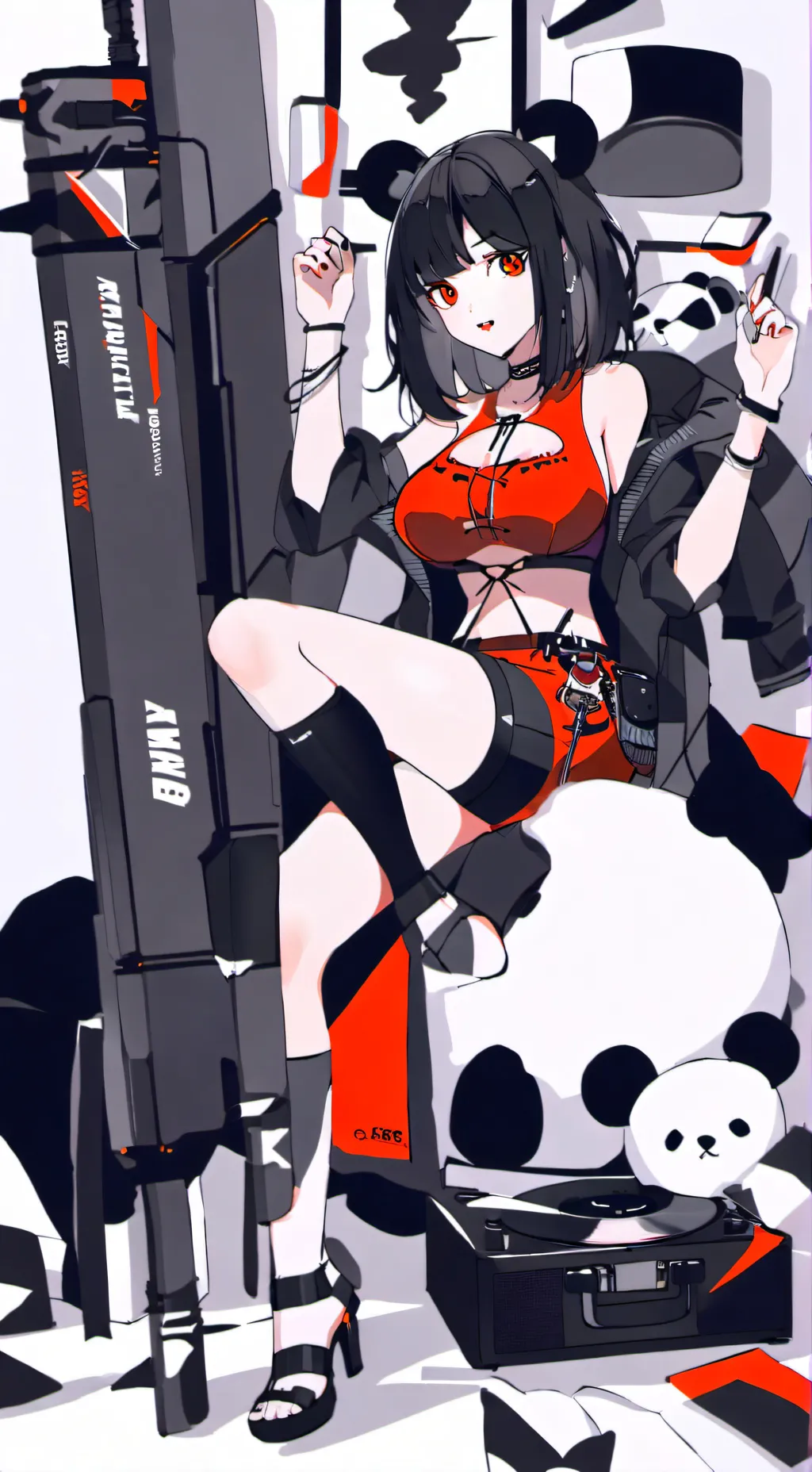 ai character: Turning Red 🐼♥️💫 background