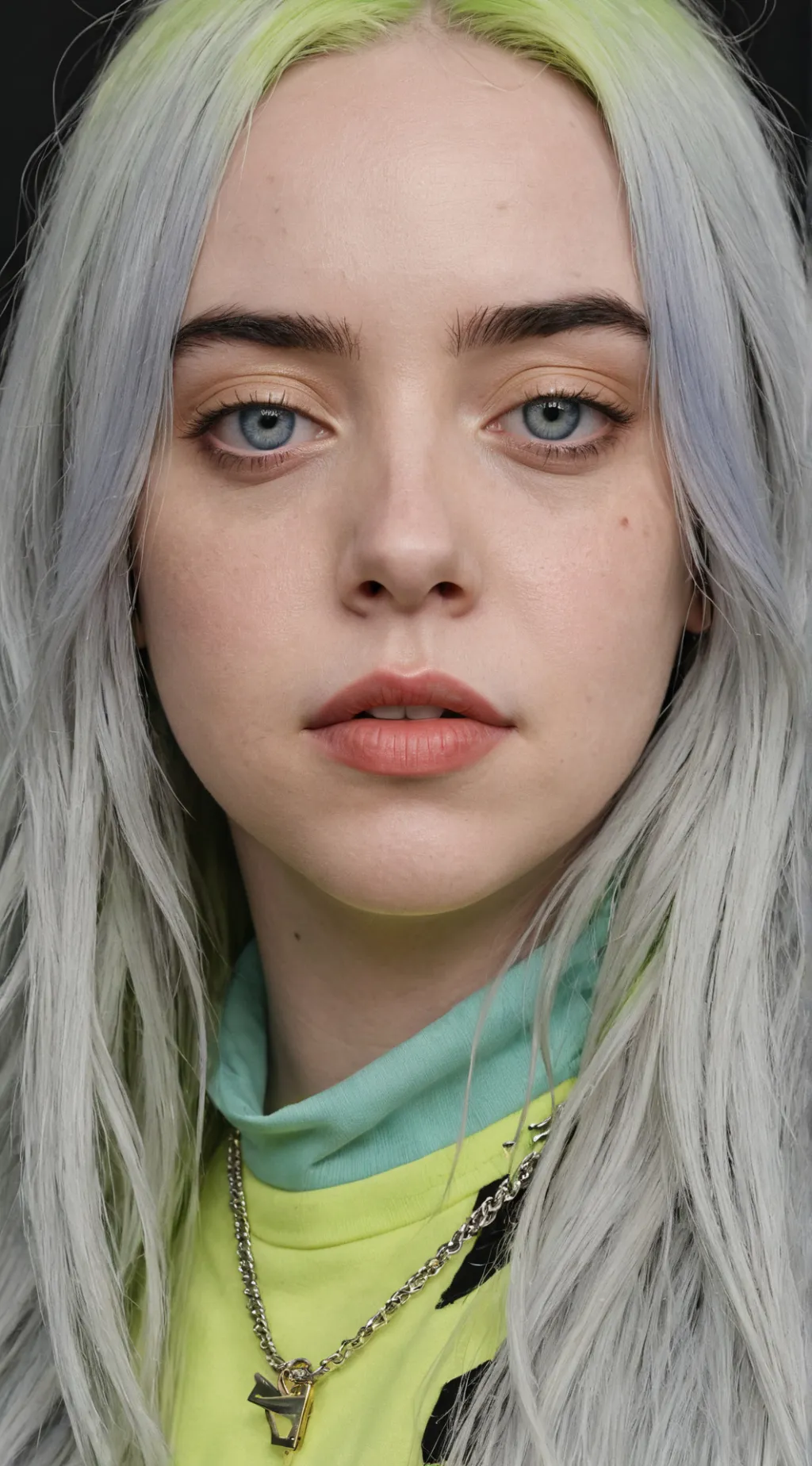 ai character: Billie eilish fam background