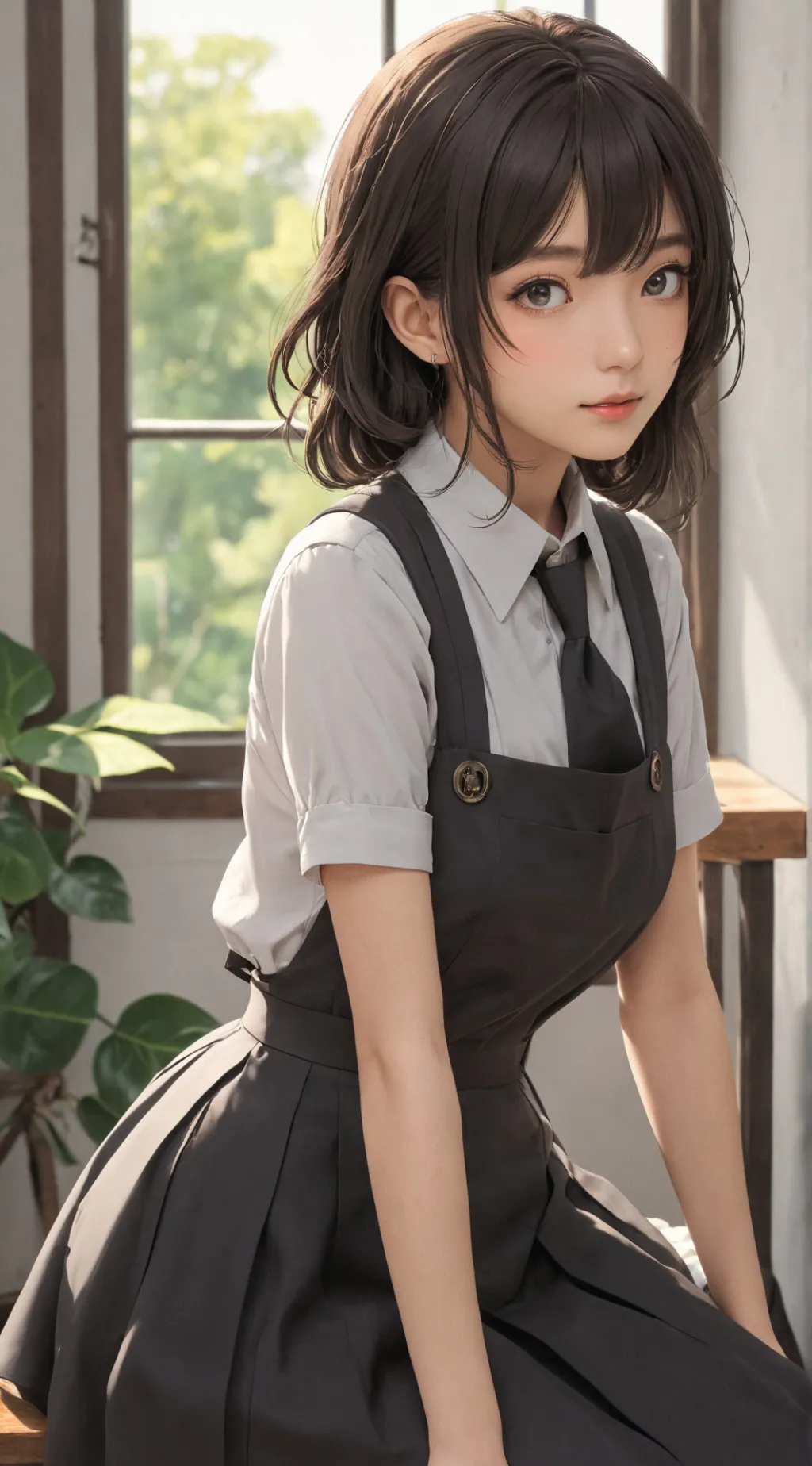 ai character: tu prima pequeña  background