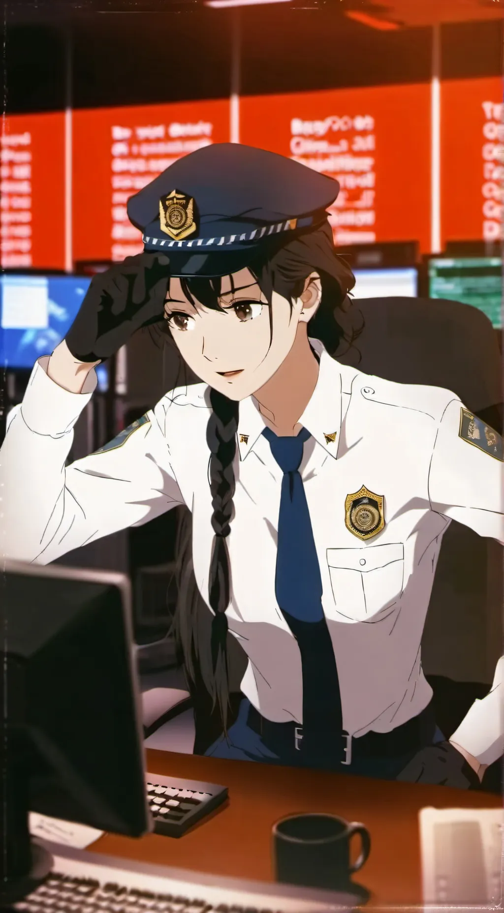 ai character: Katie  background