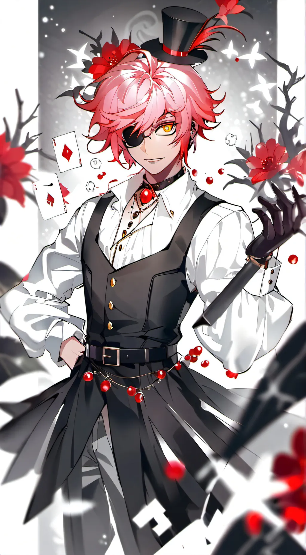 ai character: husk das bebidas background