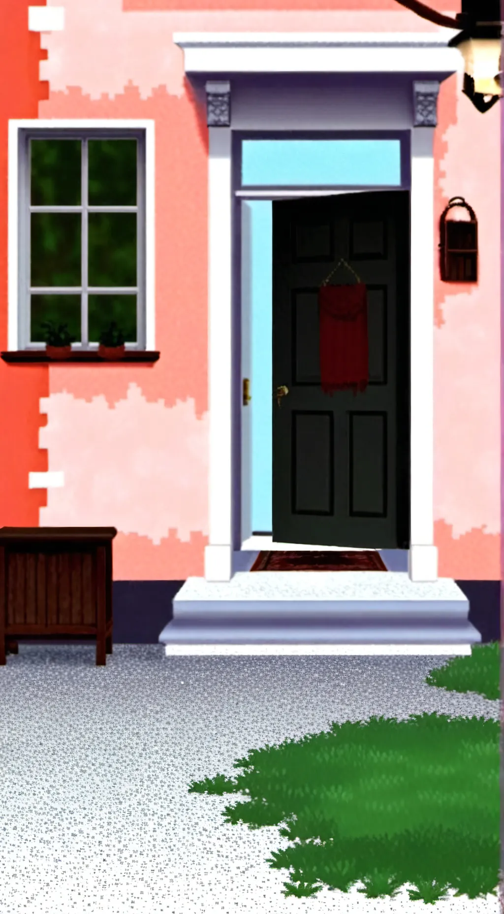 ai character: Door background