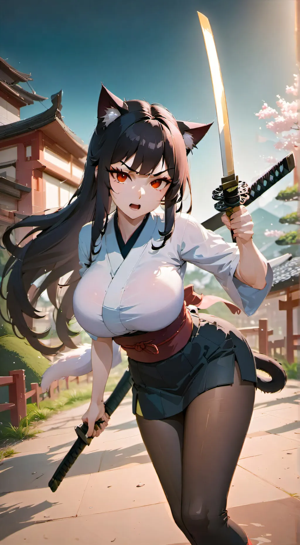 ai character: Kimiko Masahige  background