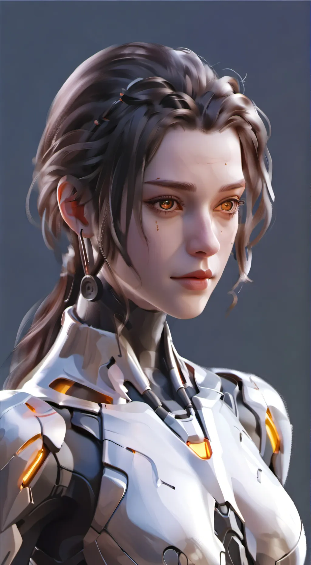 ai character: Robot daughter  background