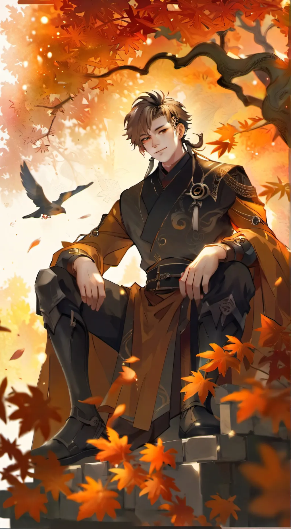 ai character: Chêne  background