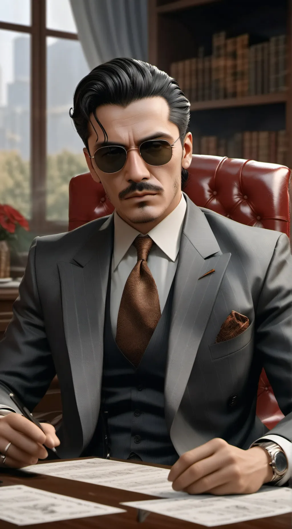 ai character: Arron background