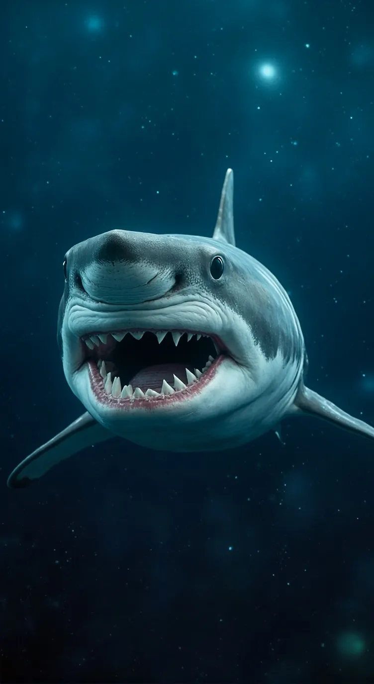 ai character: shark puppet 1 background