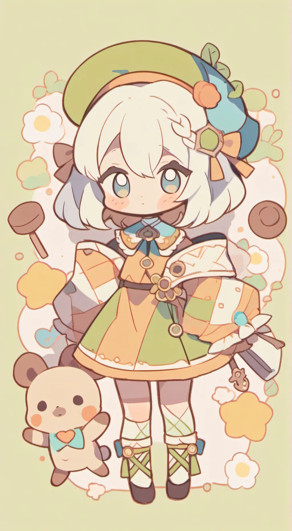 ai character: puppet master  background