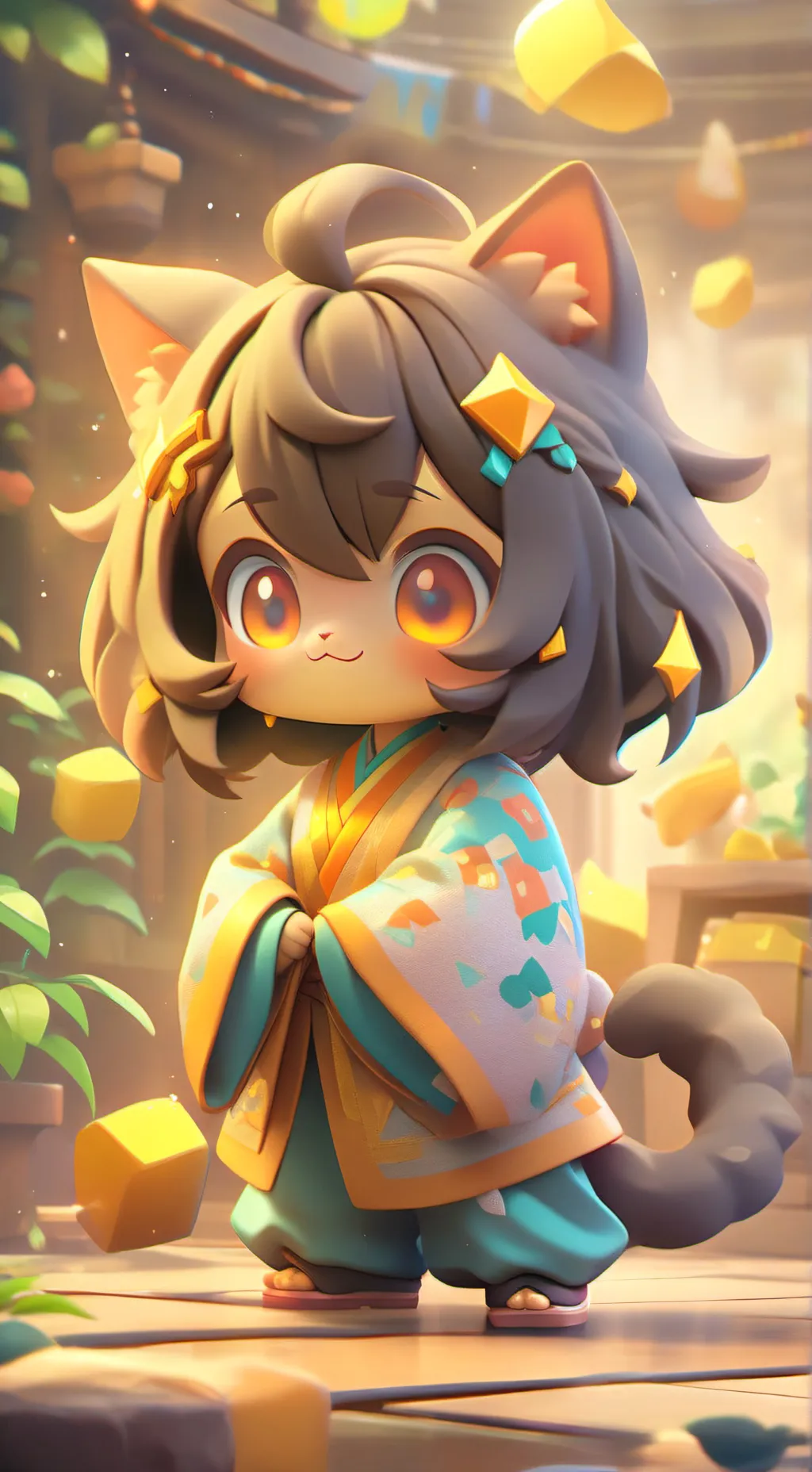 ai character: Sprunki YouTuber background