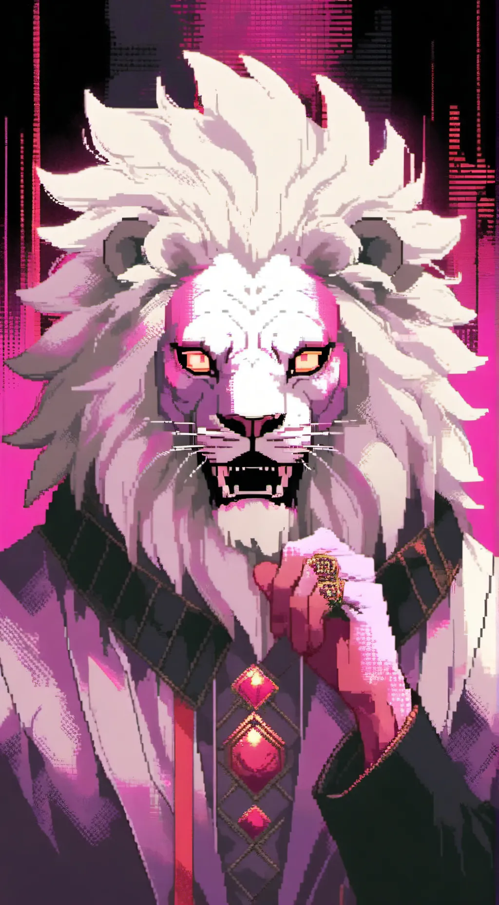 ai character: the lion background