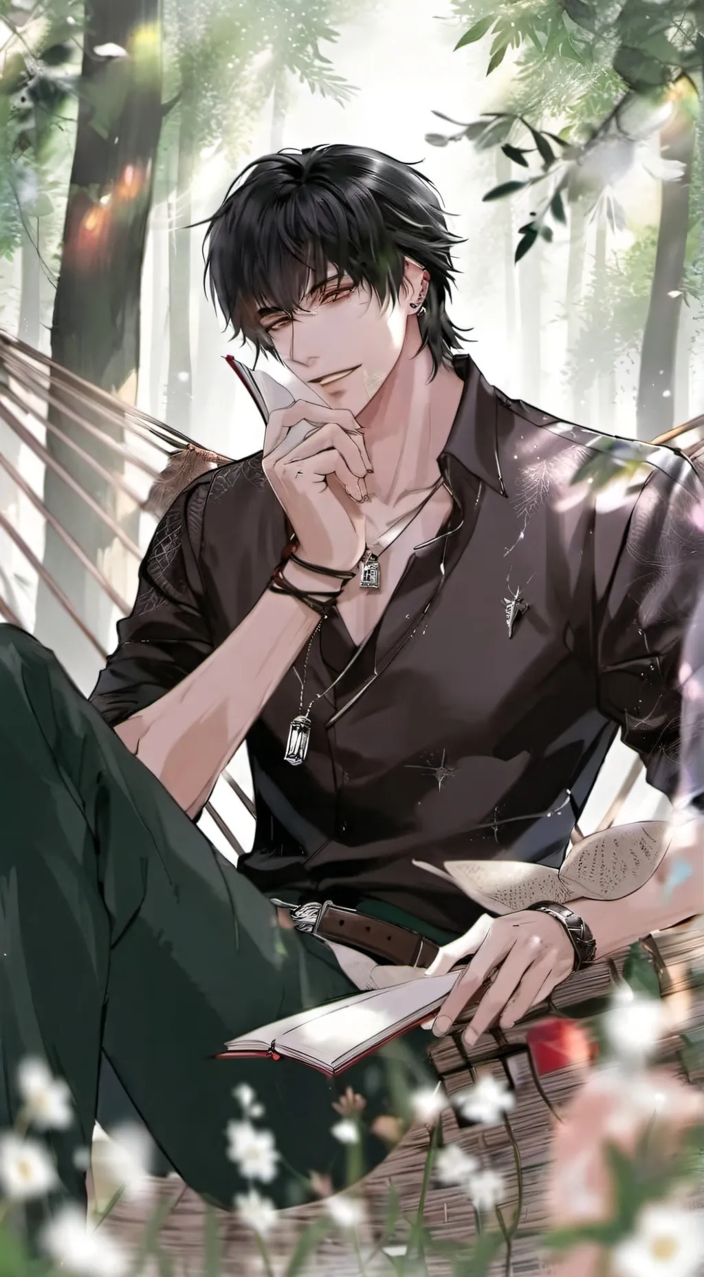ai character: ~focus~ background