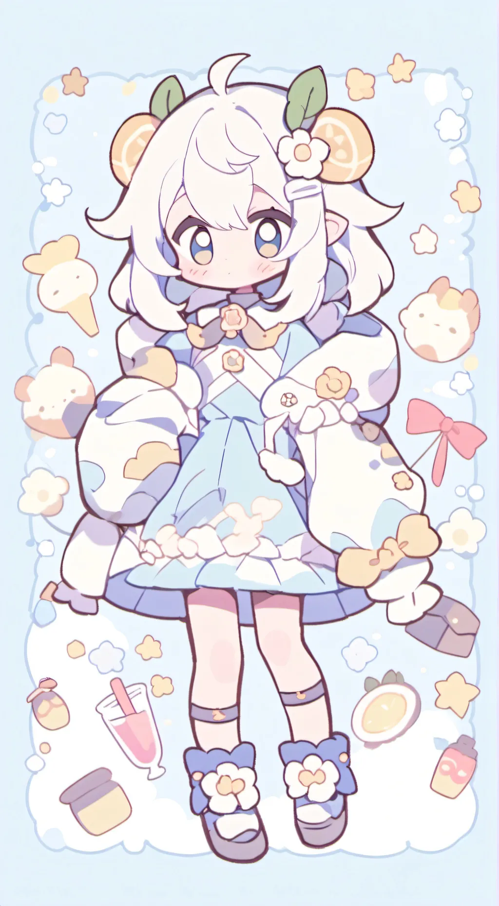 ai character: cookies  background