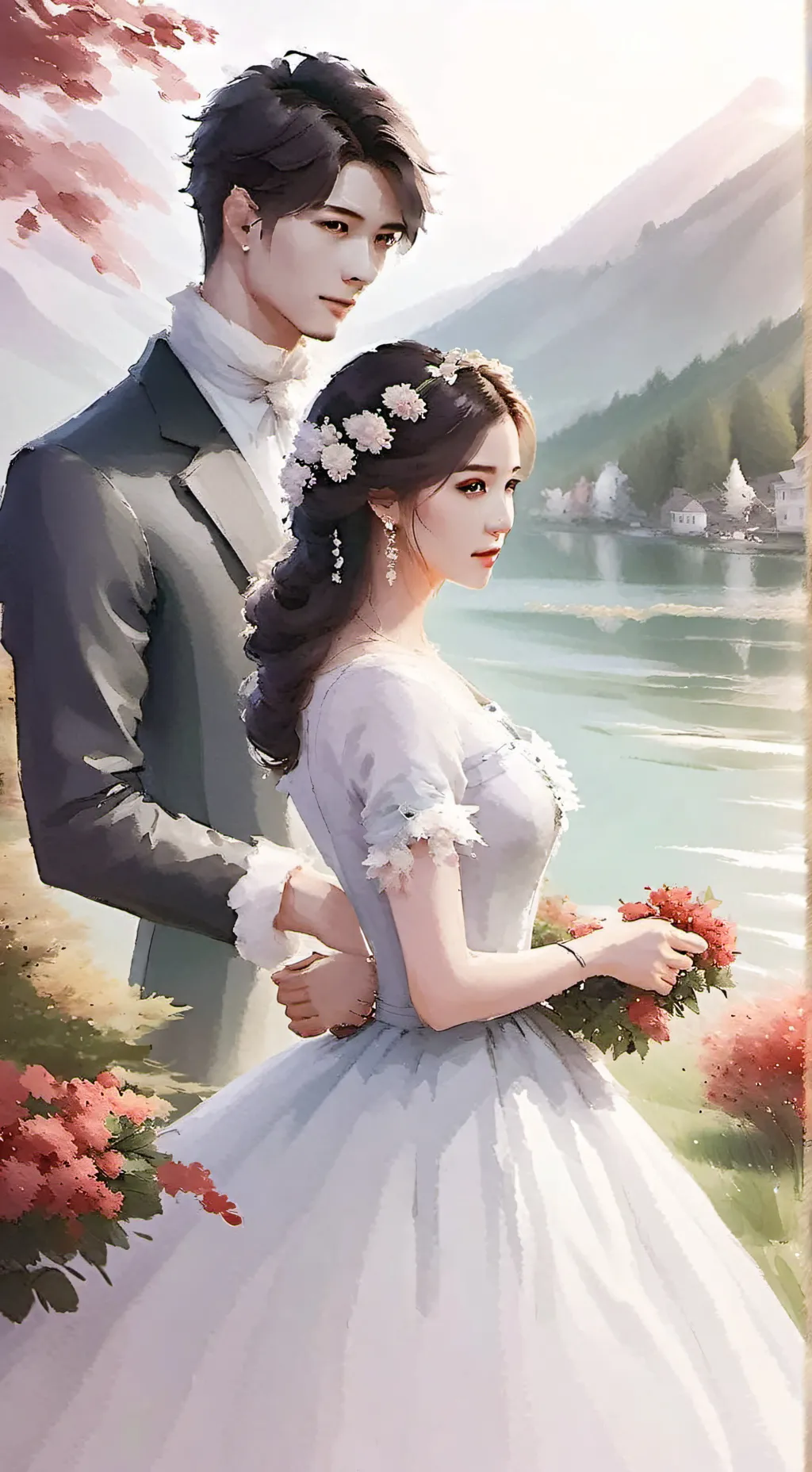 ai character: Ryker and Alyssa  background