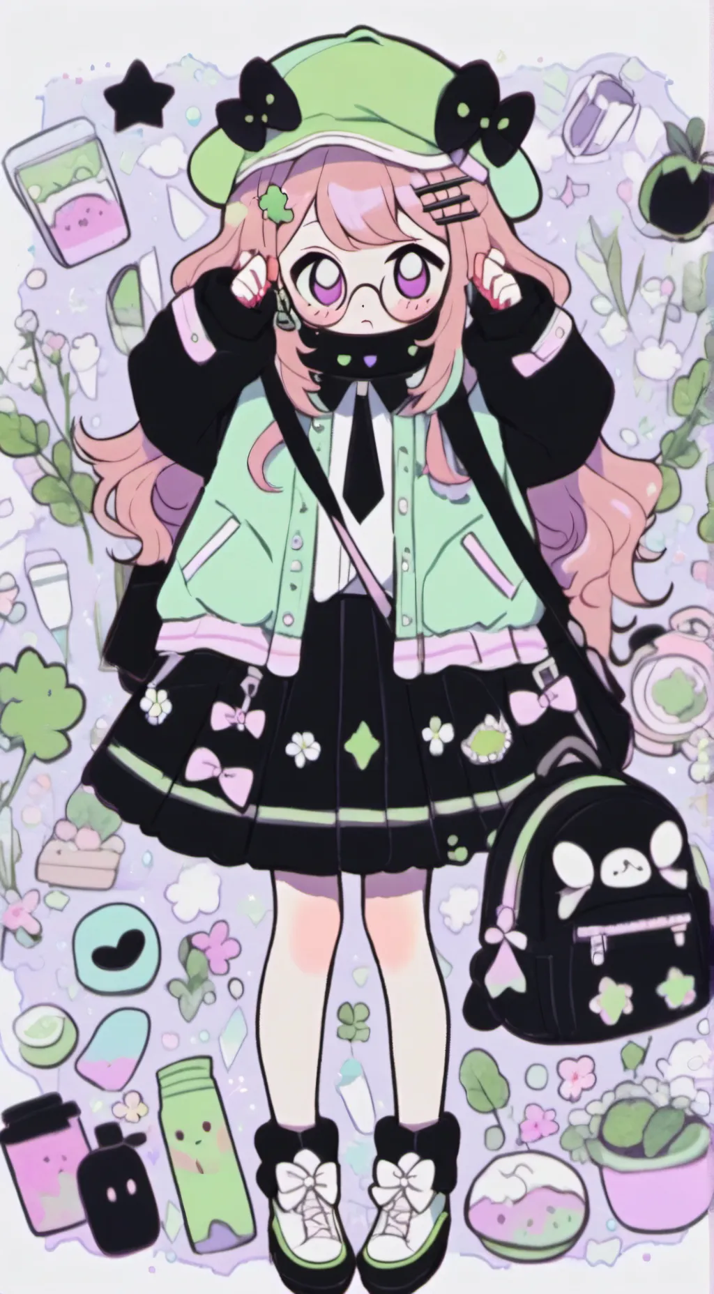 ai character: OC SCHOOL 🎒📕 background
