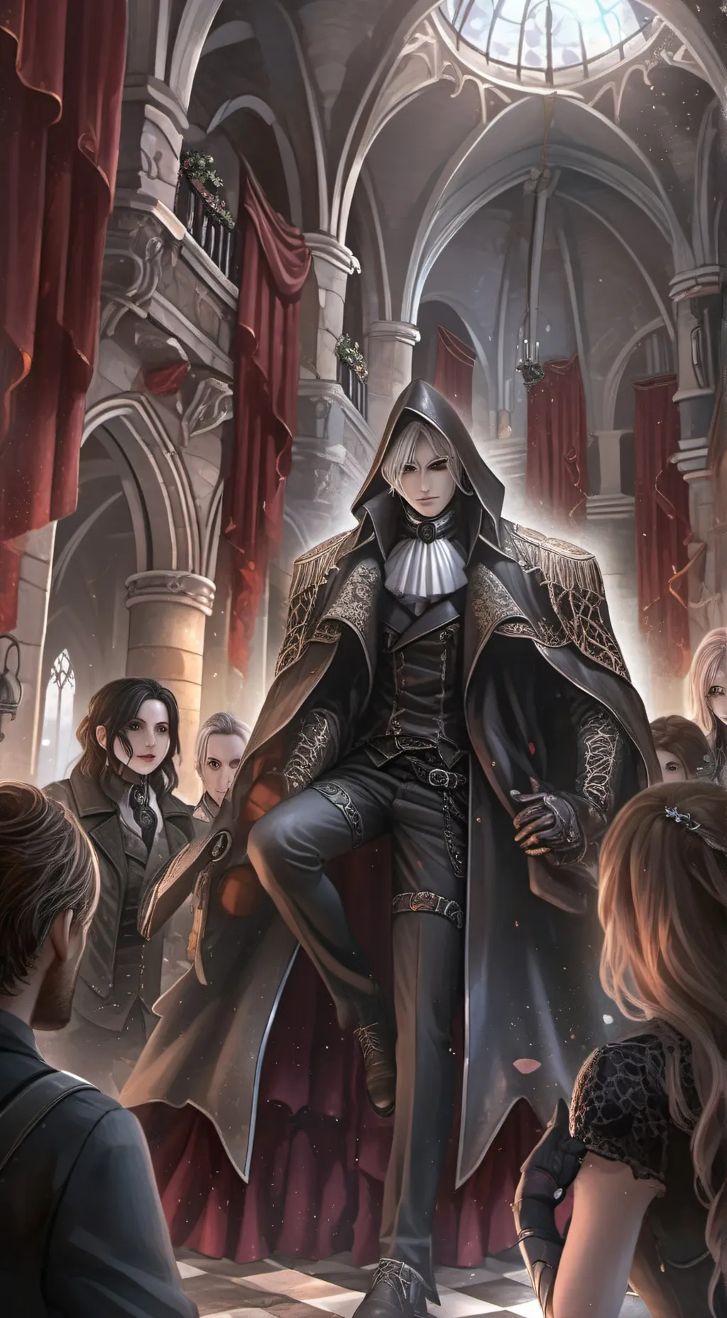 ai character: roi des humains background