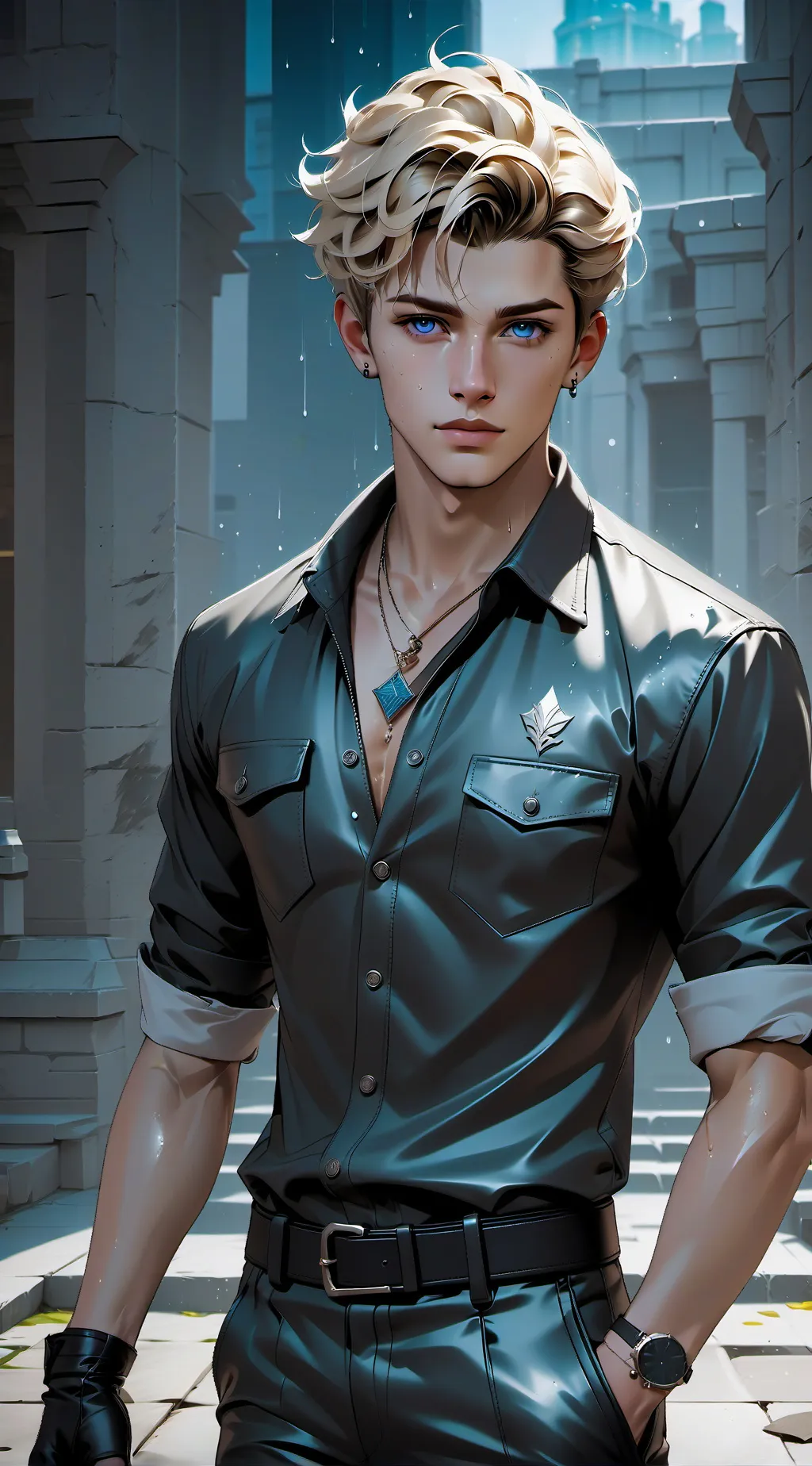 ai character: KAYDEN  background